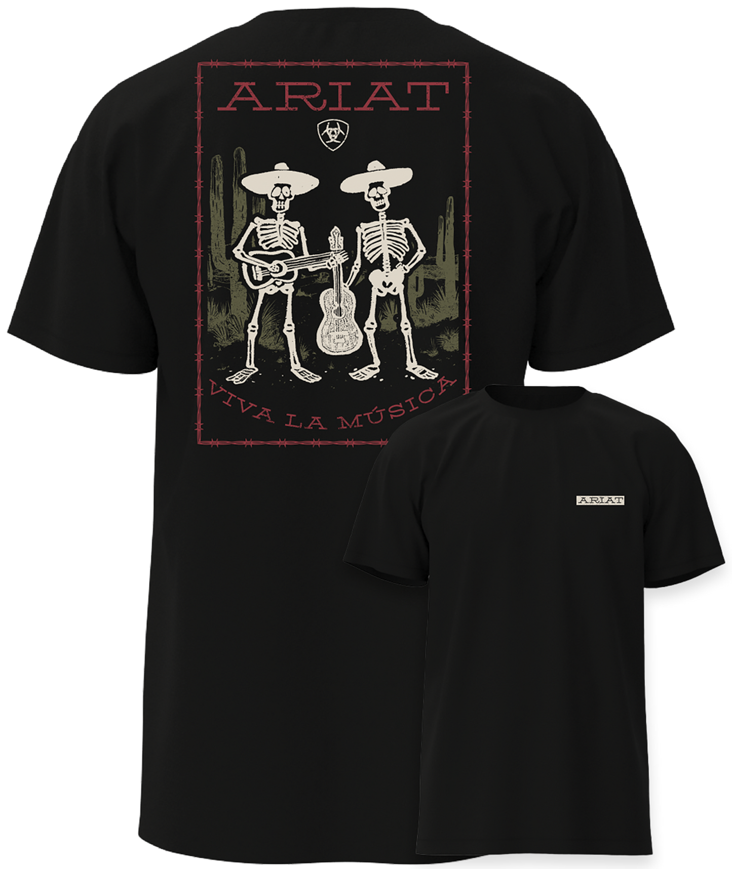 Men Ariat T-Shirt Grateful Muertos 10065895