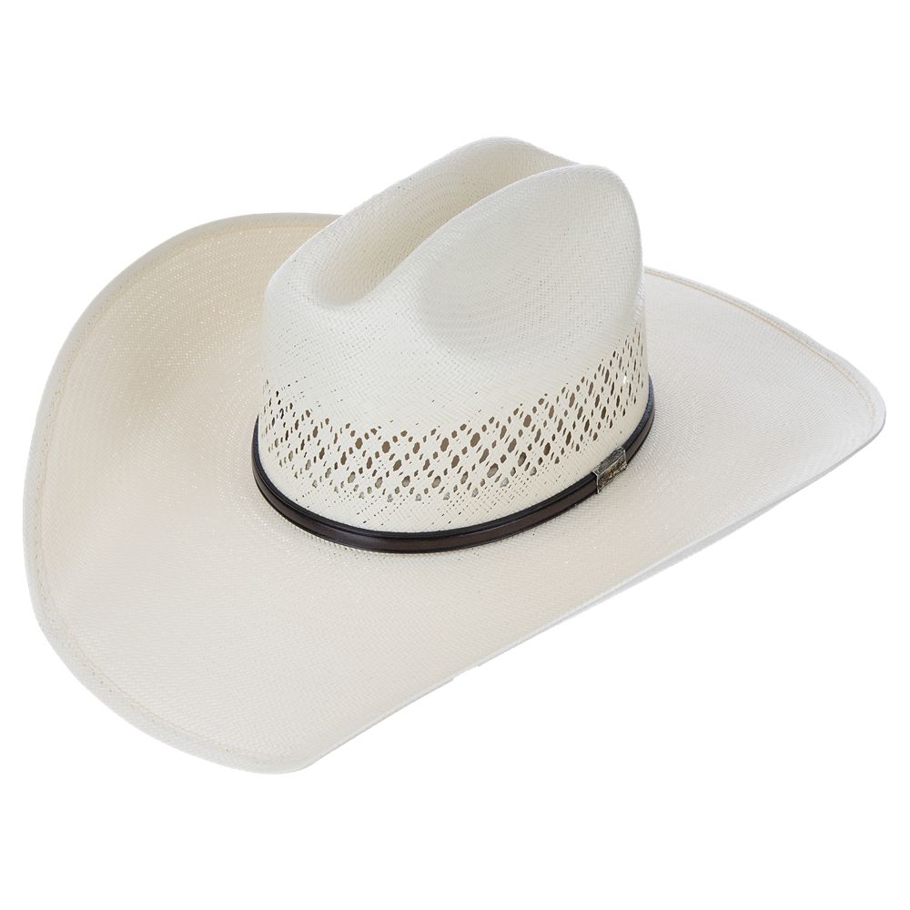 10X Roan Dark Brown Larry Mahans Straw Hat MS4V2ROAN40