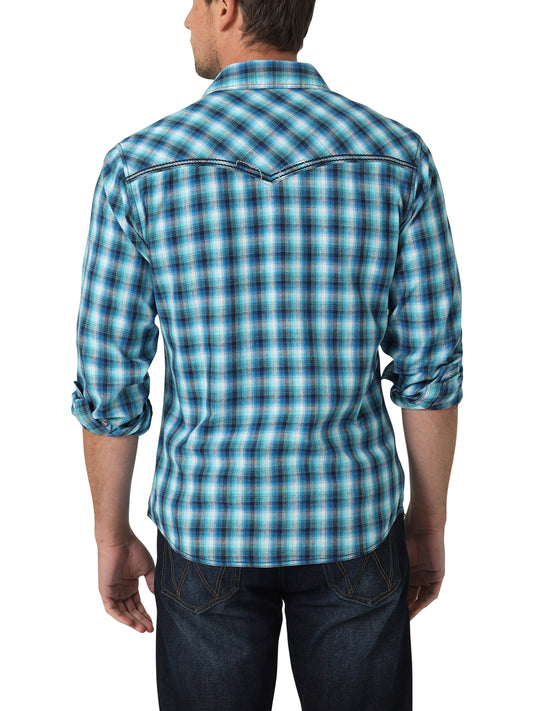 Men Wrangler Shirt Rock47 Blue 112326348