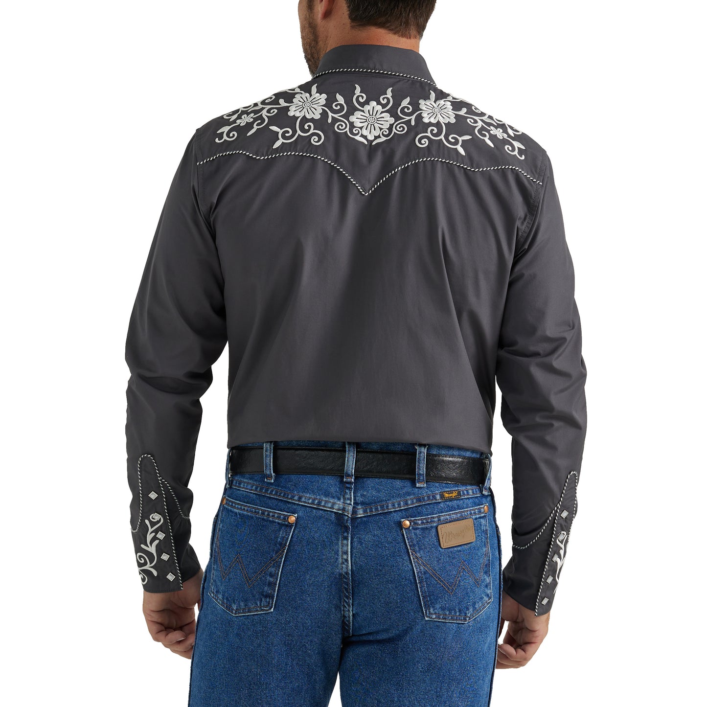 Men Wrangler Shirt Rodeo Black 112345061