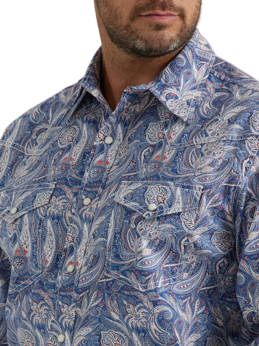 Men Wrangler Shirt 20x Paisley 112346039