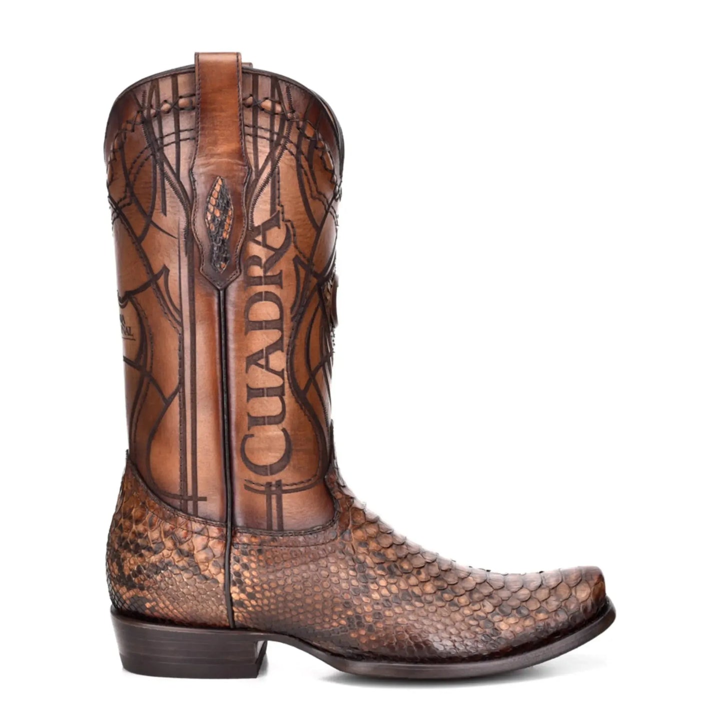 Python Brown Boots - Men Cuadra Boot CU401 - El Rodeo Western Boutique