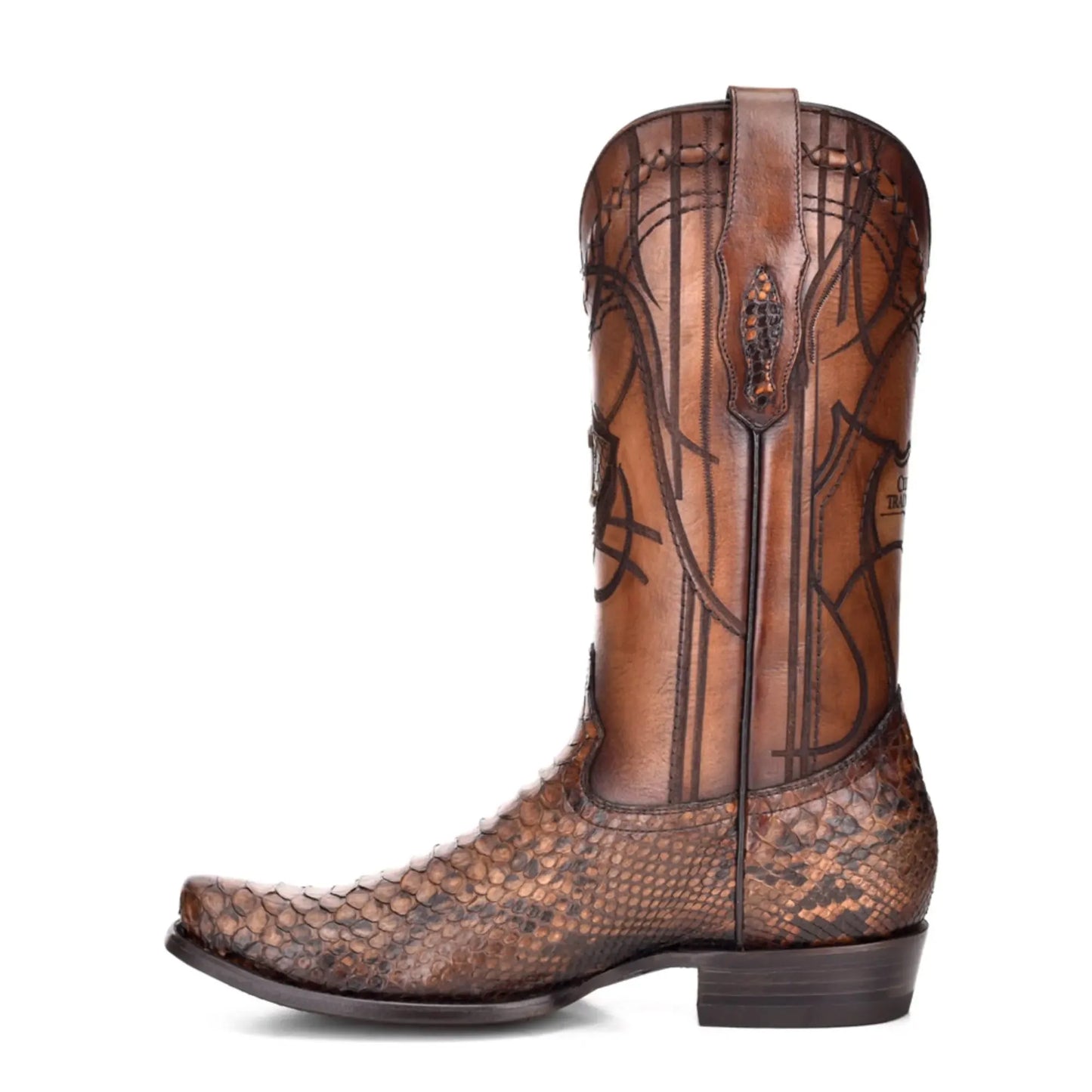 Python Brown Boots - Men Cuadra Boot CU401 - El Rodeo Western Boutique