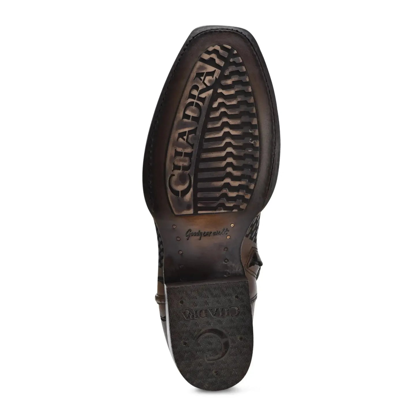 Slip On Brown Cowboy Boots – Leather Comfort, Pull Up Strap, Sharp Style - Men Cuadra Boot CU817 - El Rodeo Western Boutique