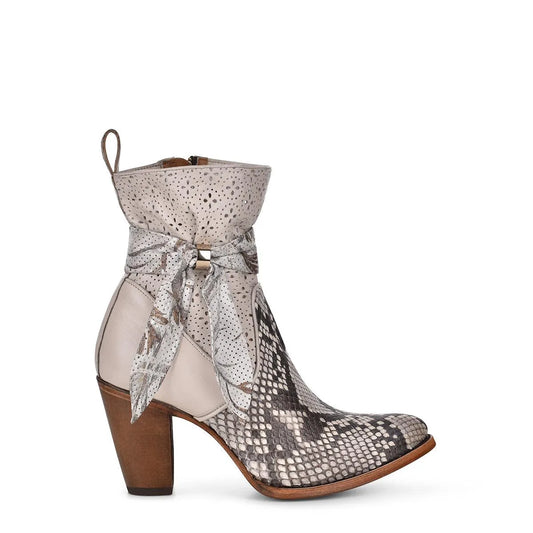 Women’s Cuadra Short Boot Python Belly Plunge Natural – Unique & Stylish Design - CU570 - El Rodeo Western Boutique