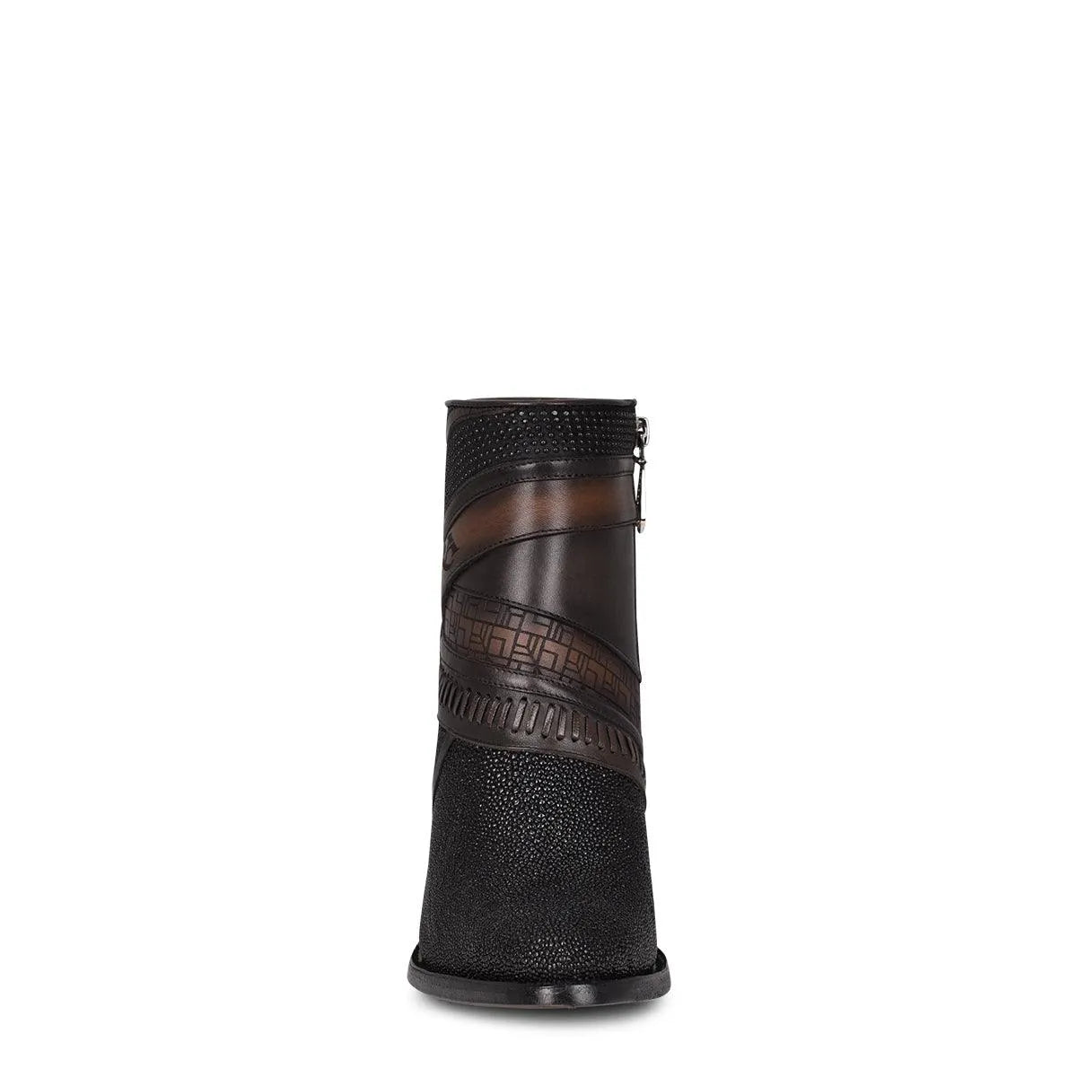 Ladies' Black Leather Boots with Stingray - Timeless Luxury & Supreme Comfort - Women Cuadra Boot CU618 - El Rodeo Western Boutique