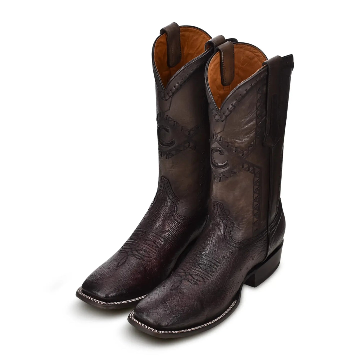 Ostrich Cowboy Boots With a Square Toe for Everyday Wear in Luxury - Men Cuadra Boot CU784 - El Rodeo Western Boutique