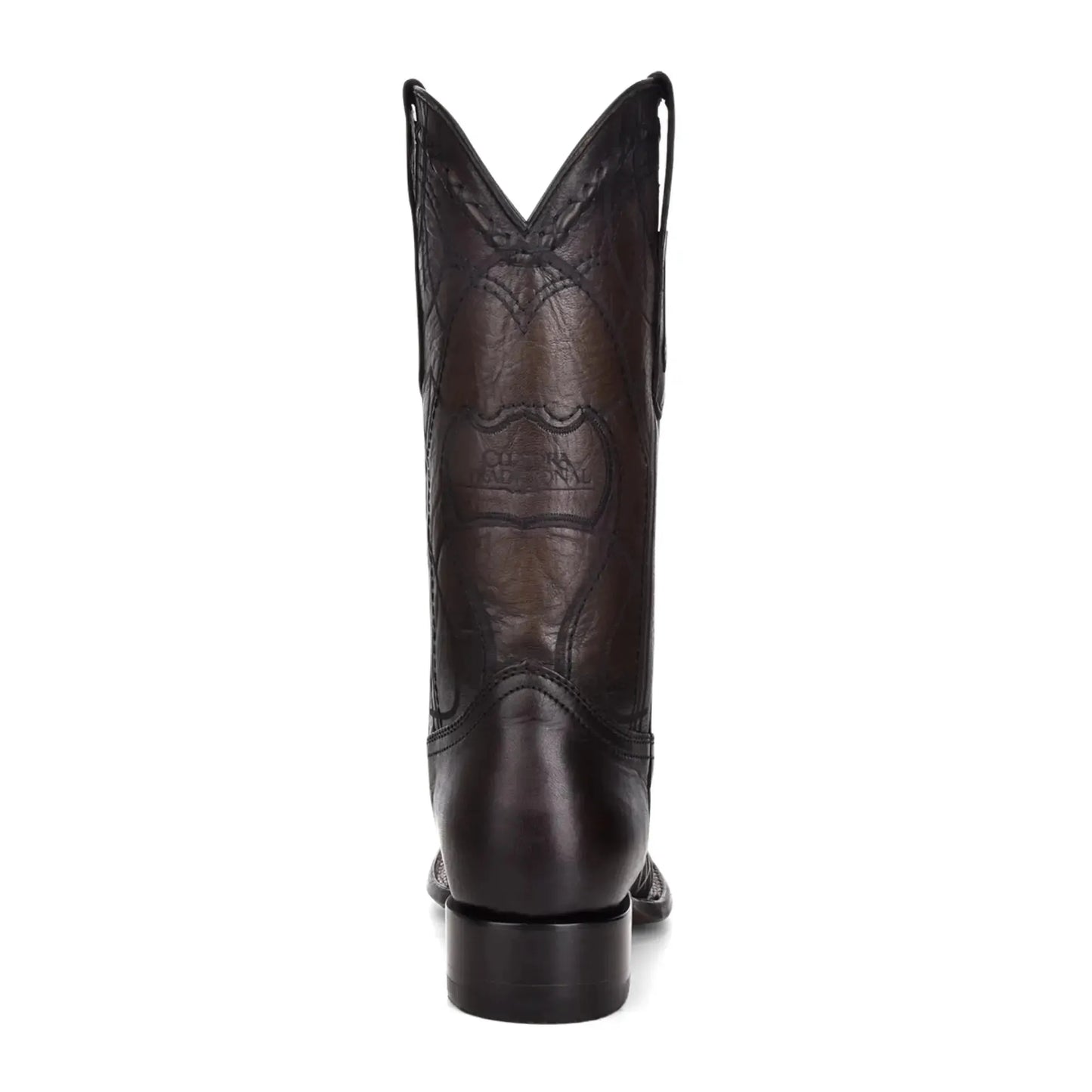 Western Black Cowboy Boots – Bovine Leather Calf High Boot with Straps - Men Cuadra Boot CU676 - El Rodeo Western Boutique