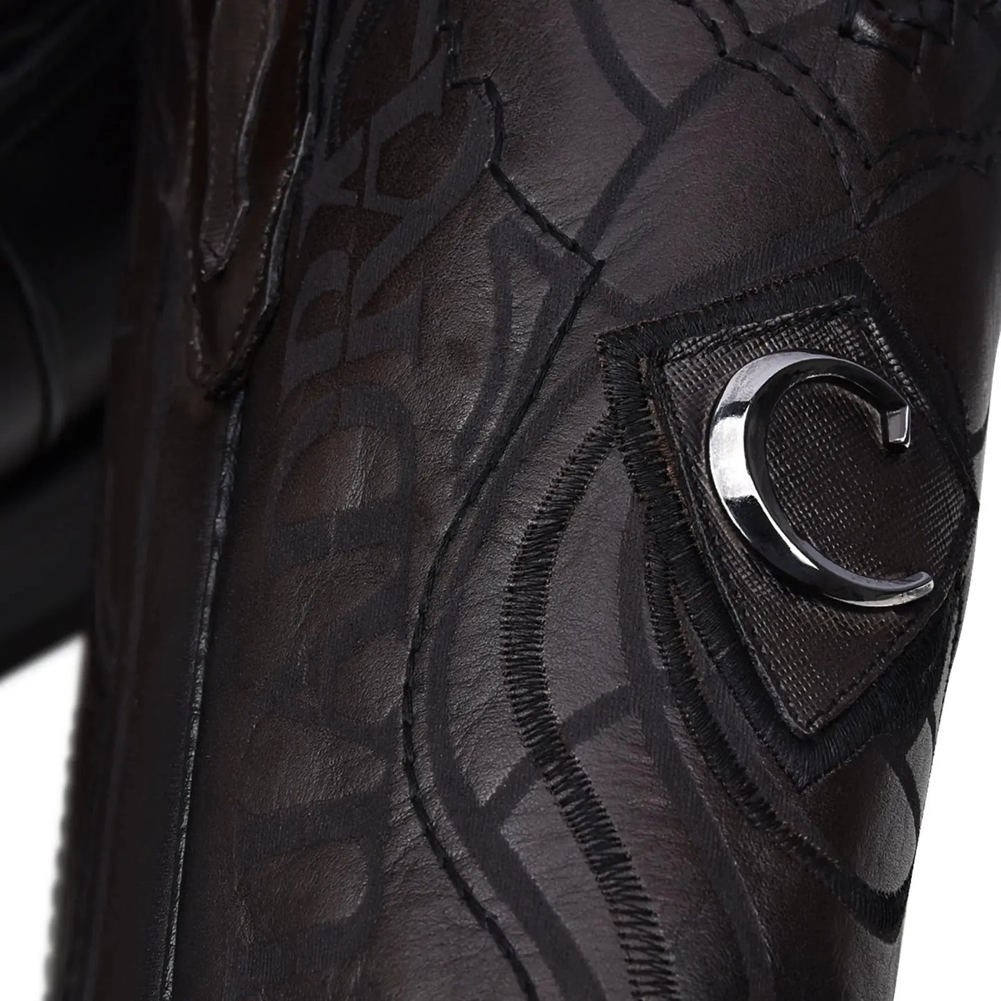 Western Black Cowboy Boots – Bovine Leather Calf High Boot with Straps - Men Cuadra Boot CU676 - El Rodeo Western Boutique