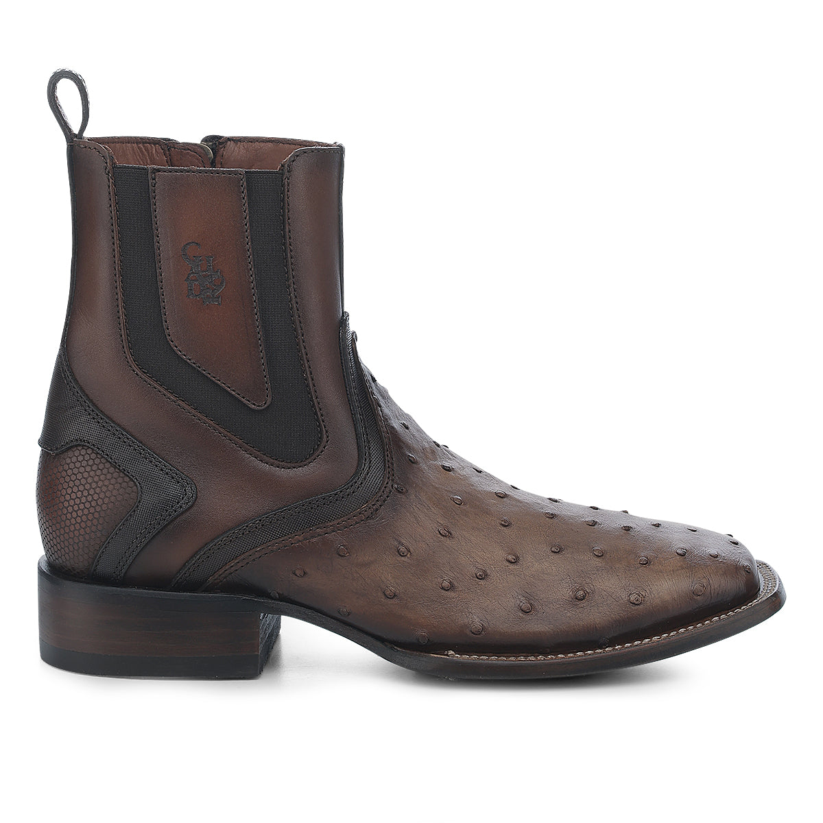 Ostric Boot, Square Toe - -Men Cuadra Boot CU889