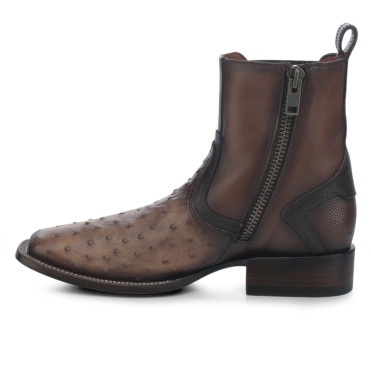 Ostric Boot, Square Toe - -Men Cuadra Boot CU889