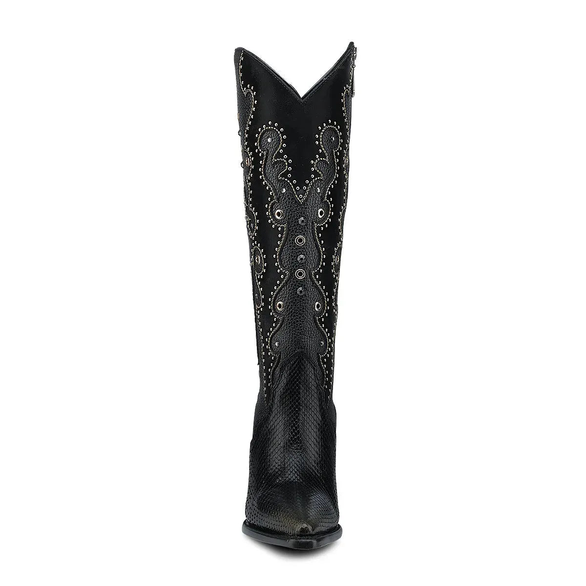 Unique Women's Western Boots: Python, Leather & Crystal Details - Women Cuadra Boot CU869 - El Rodeo Western Boutique