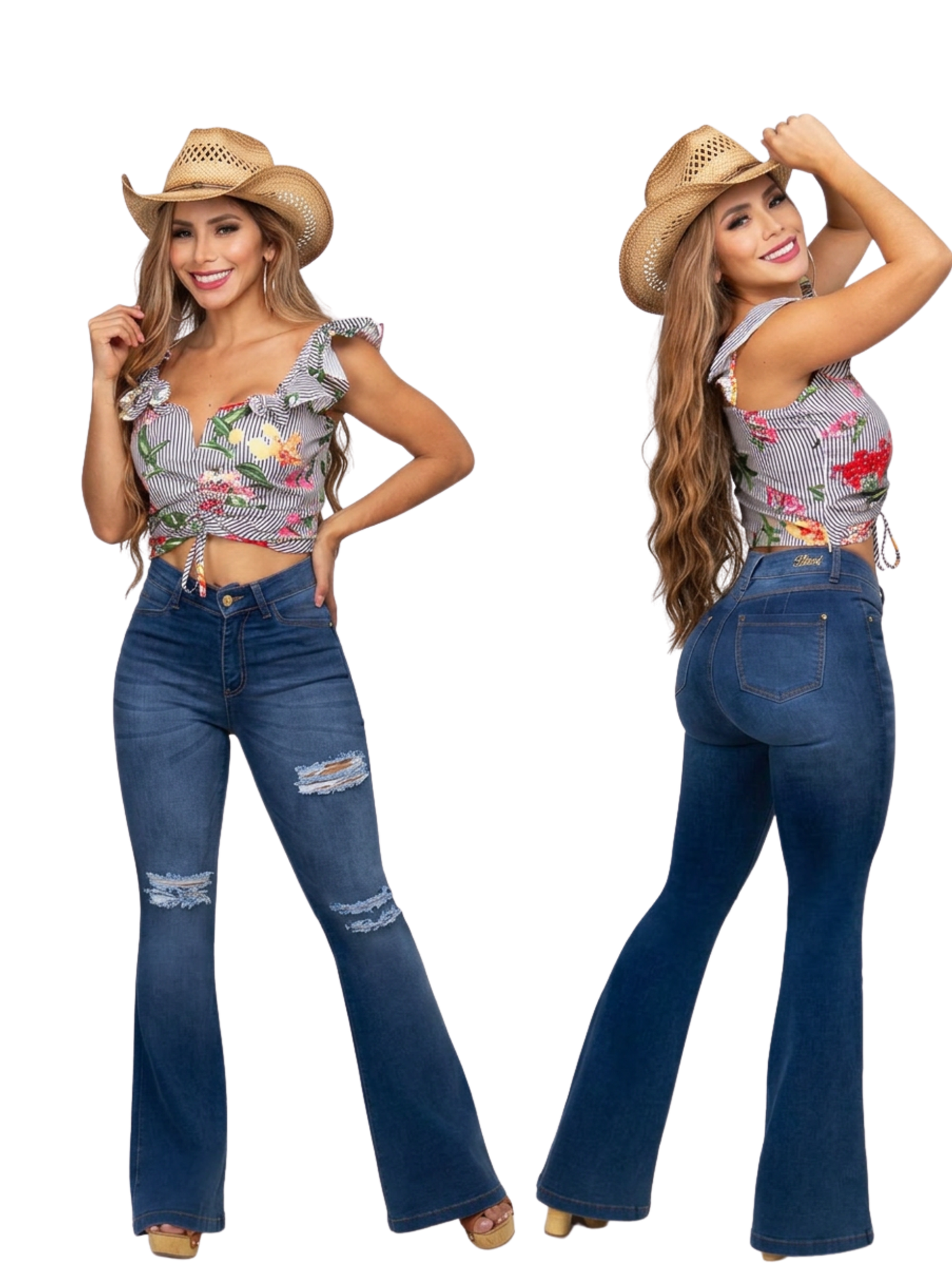Women Black Jean BW-7015