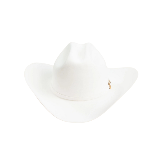 6X Real White Larry Mahans Fur Felt Hat