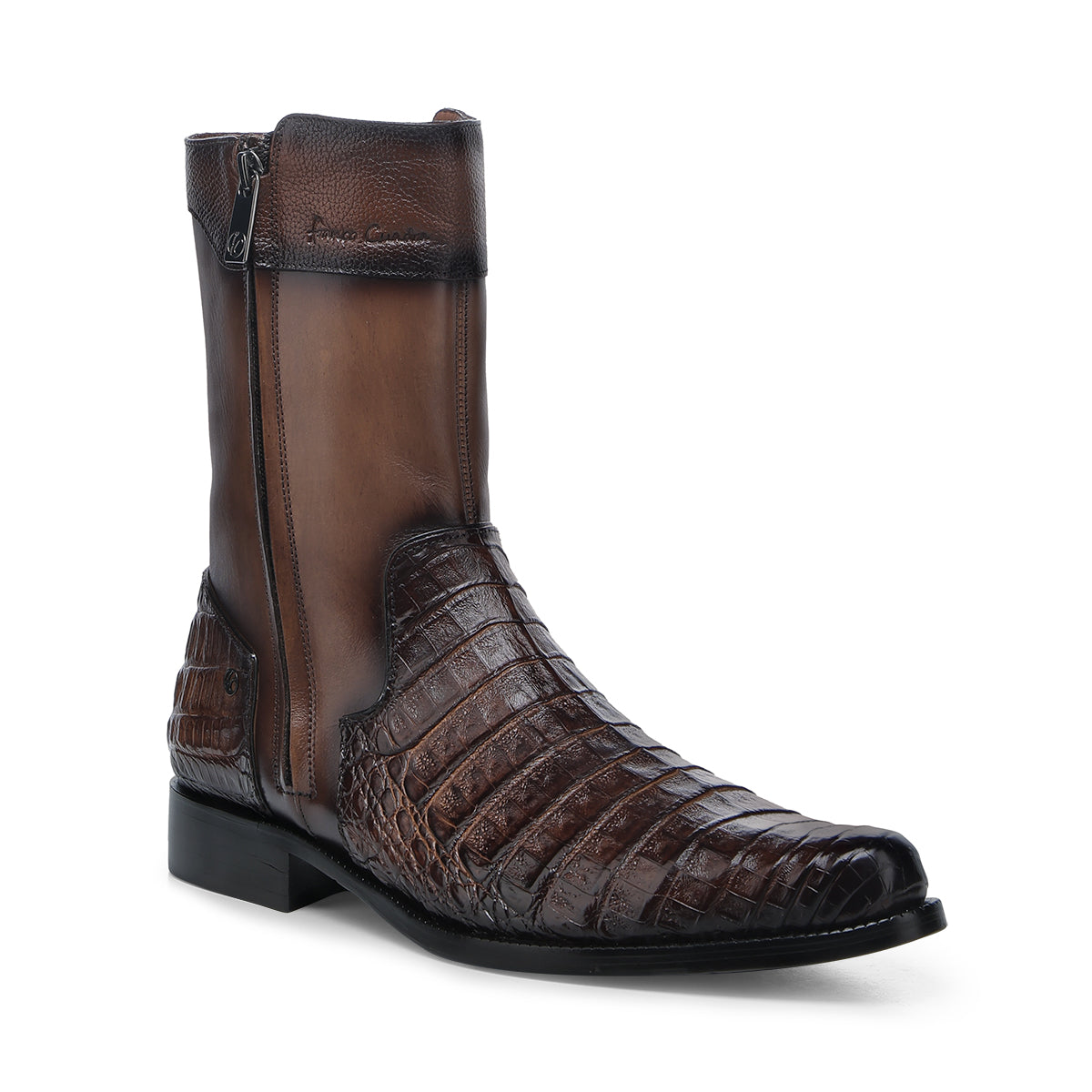Exotic Boot, Round Toe - Men Franco Cuadra Ankle Boot FC958