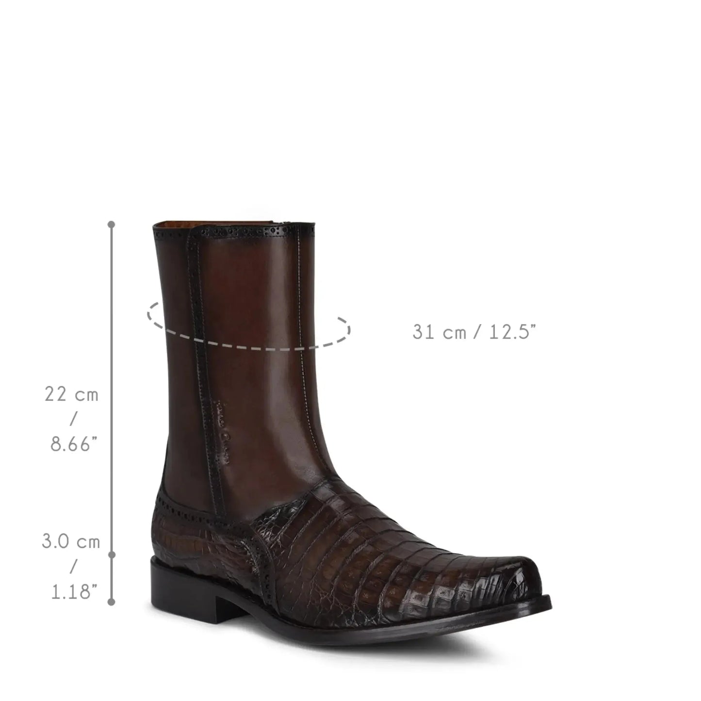 Men’s Exotic Leather Boots – Handcrafted Mid-Calf Cowboy Style - Men Cuadra Boot FC657 - El Rodeo Western Boutique