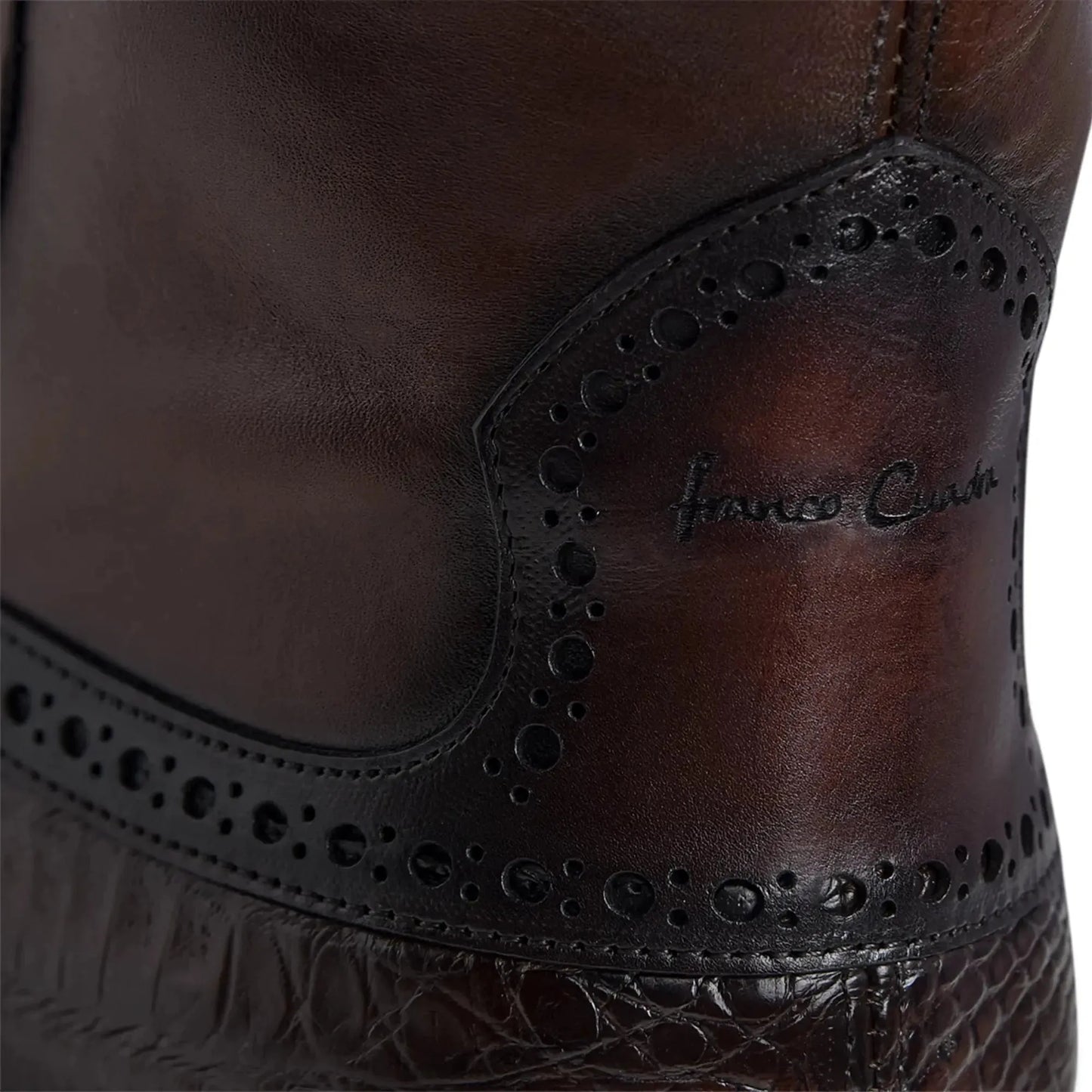 Men’s Exotic Leather Boots – Handcrafted Mid-Calf Cowboy Style - Men Cuadra Boot FC657 - El Rodeo Western Boutique