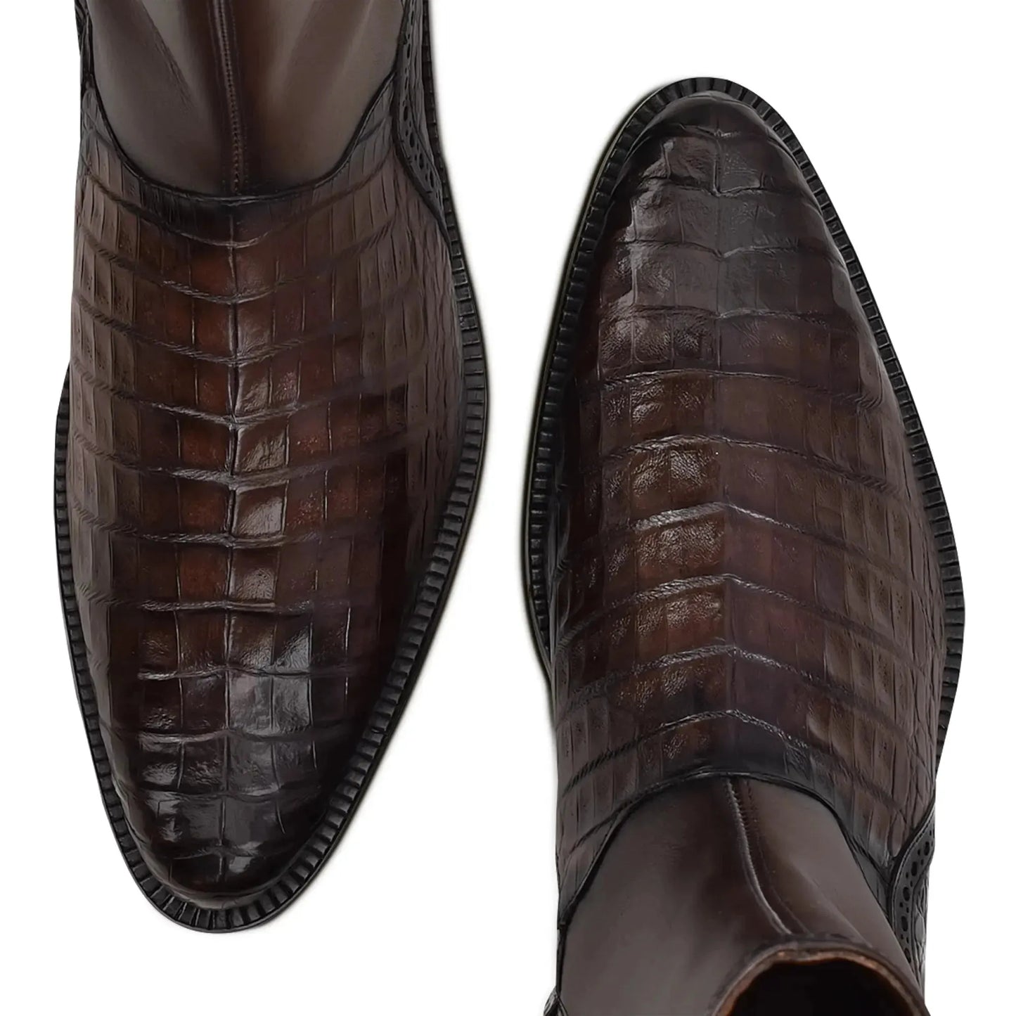 Men’s Exotic Leather Boots – Handcrafted Mid-Calf Cowboy Style - Men Cuadra Boot FC657 - El Rodeo Western Boutique