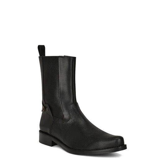 Exotic Leather Boots for Men - Sleek Mid-Calf Round Toe Design- Men Cuadra Boot FC659 - El Rodeo Western Boutique