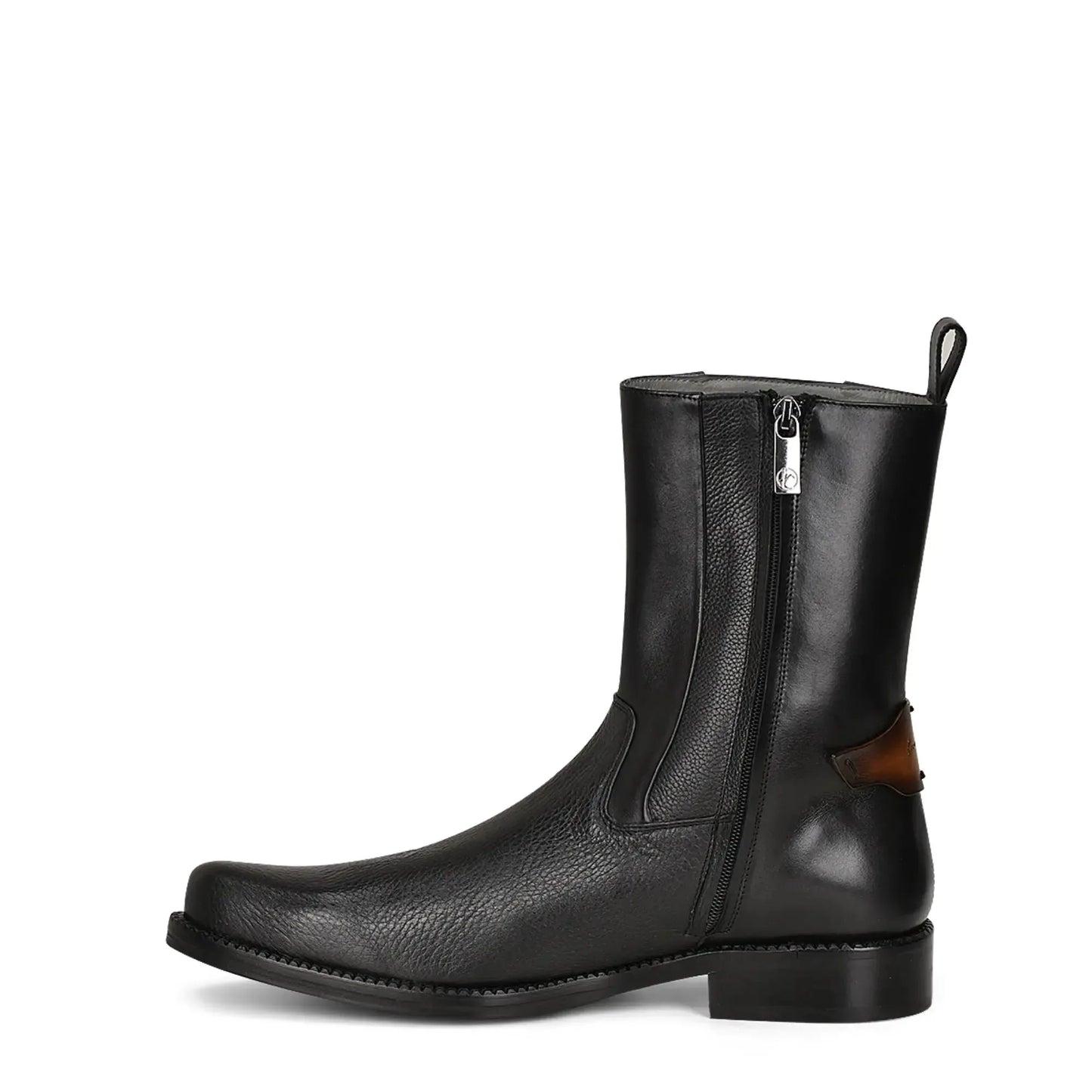 Exotic Leather Boots for Men - Sleek Mid-Calf Round Toe Design- Men Cuadra Boot FC659 - El Rodeo Western Boutique