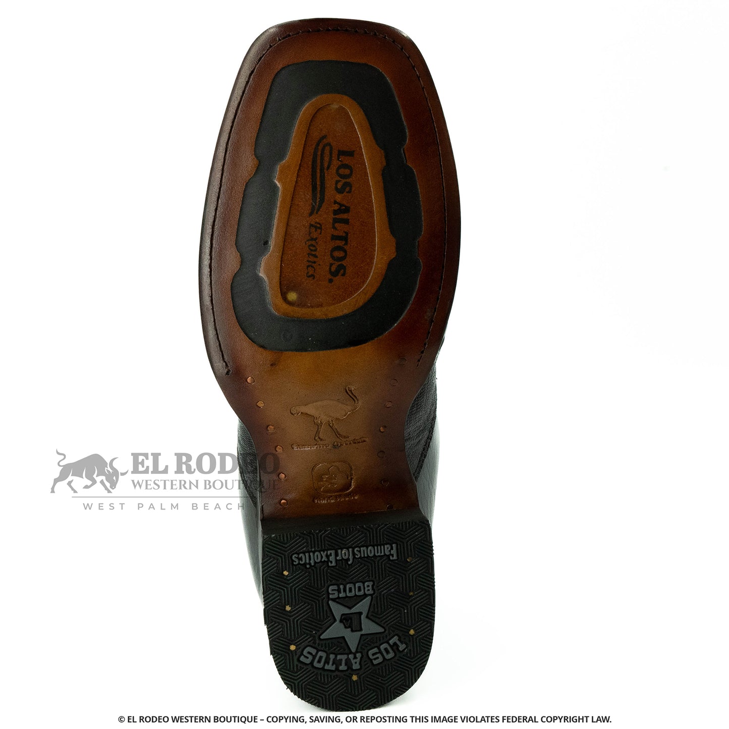 Men Los Altos Ostrich Ankle Boot H82BV0505