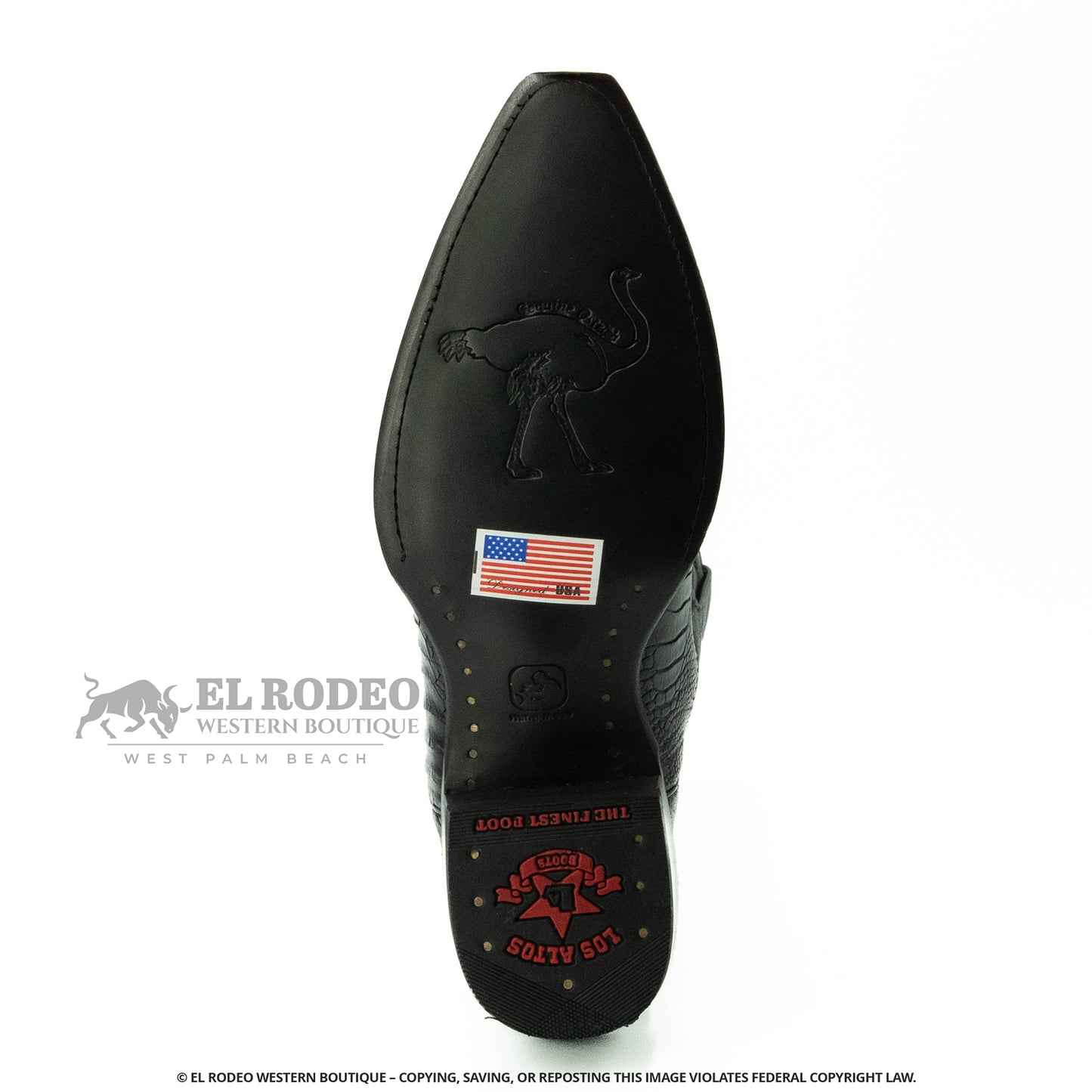 Men Los Altos Ostrich Boots H940505