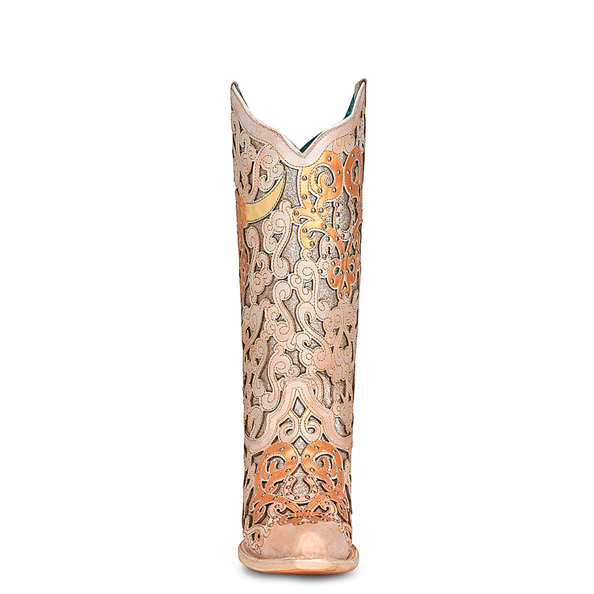 Cowhide Boot, Round Toe - Women Corral Boots A4408