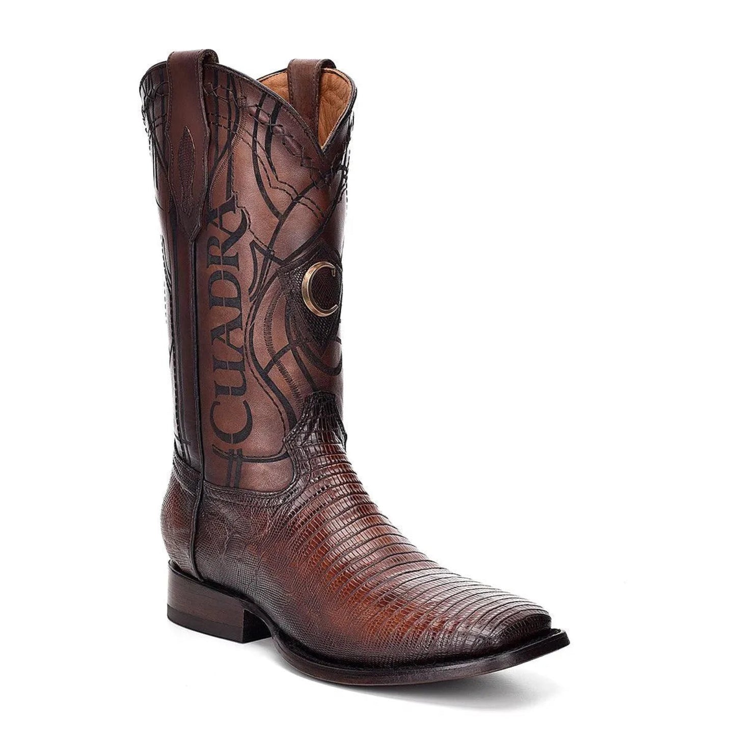 Lizard Square Toe Boots - Men Cuadra Boot CU383 - El Rodeo Western Boutique