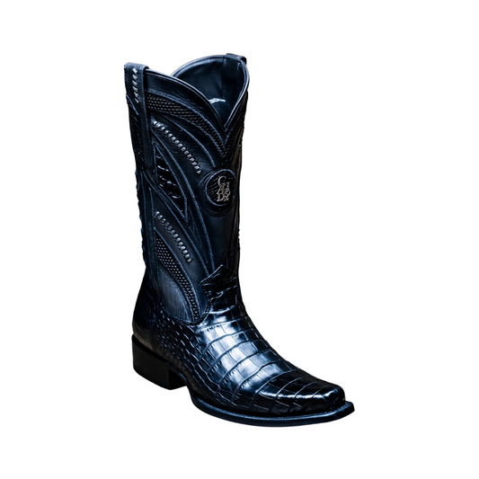 Imperio Cuadra Black Alligator Boots - Men Cuadra Boot CU734 - El Rodeo Western Boutique