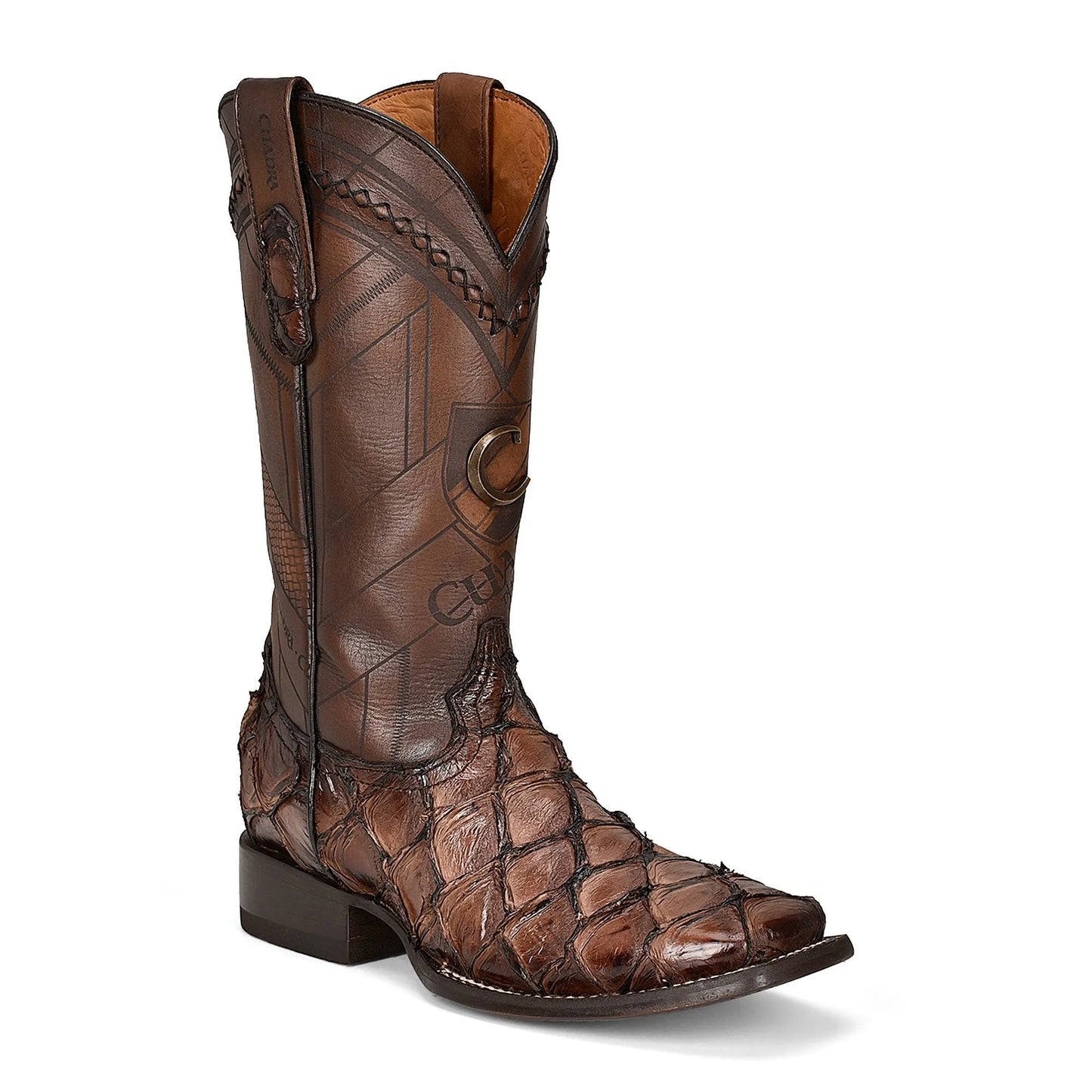 Poisson Pirarucu Leather Boots - Men Cuadra Boots CU788 - El Rodeo Western Boutique