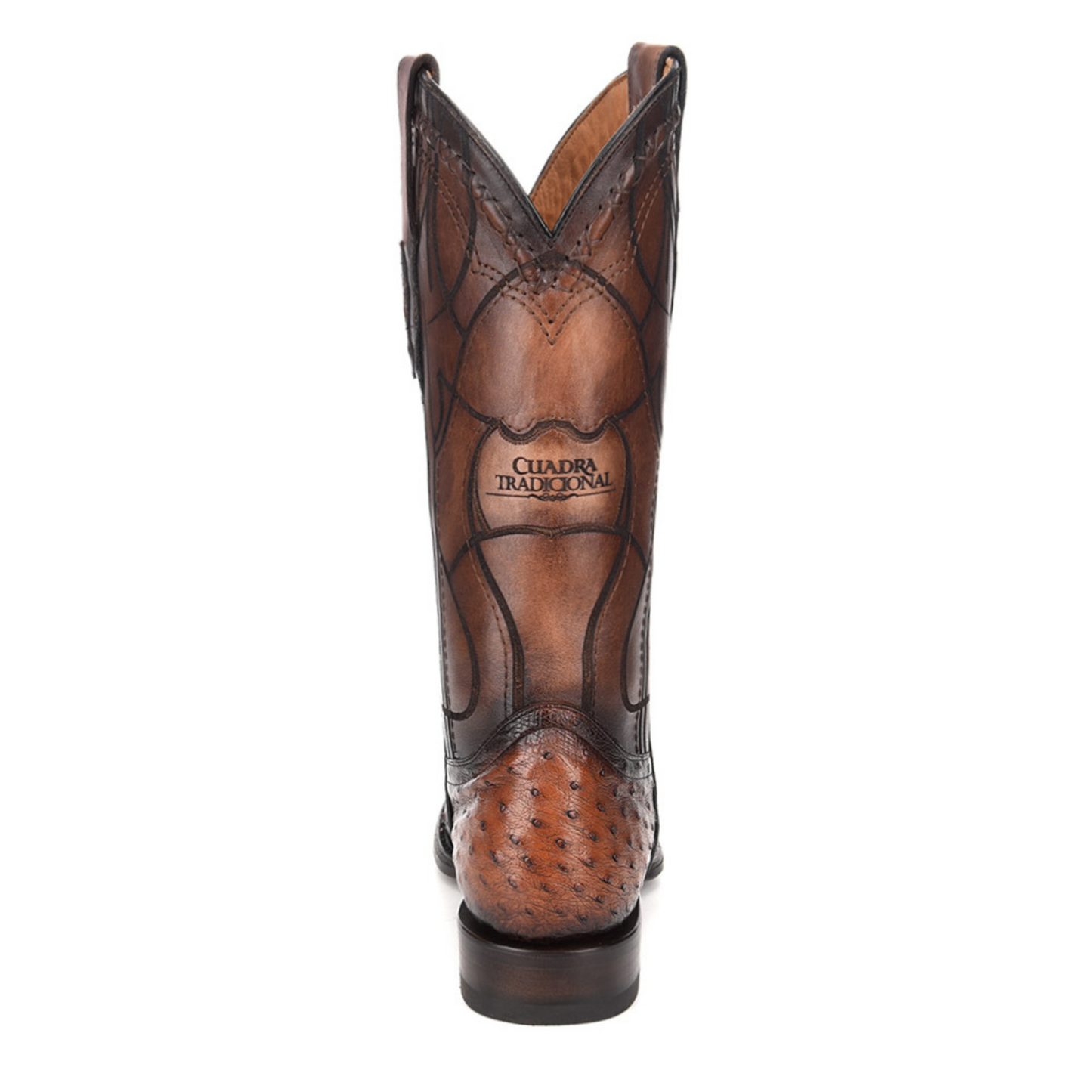 Ostrich Boots for Men, Round Toe - Men Cuadra CU303