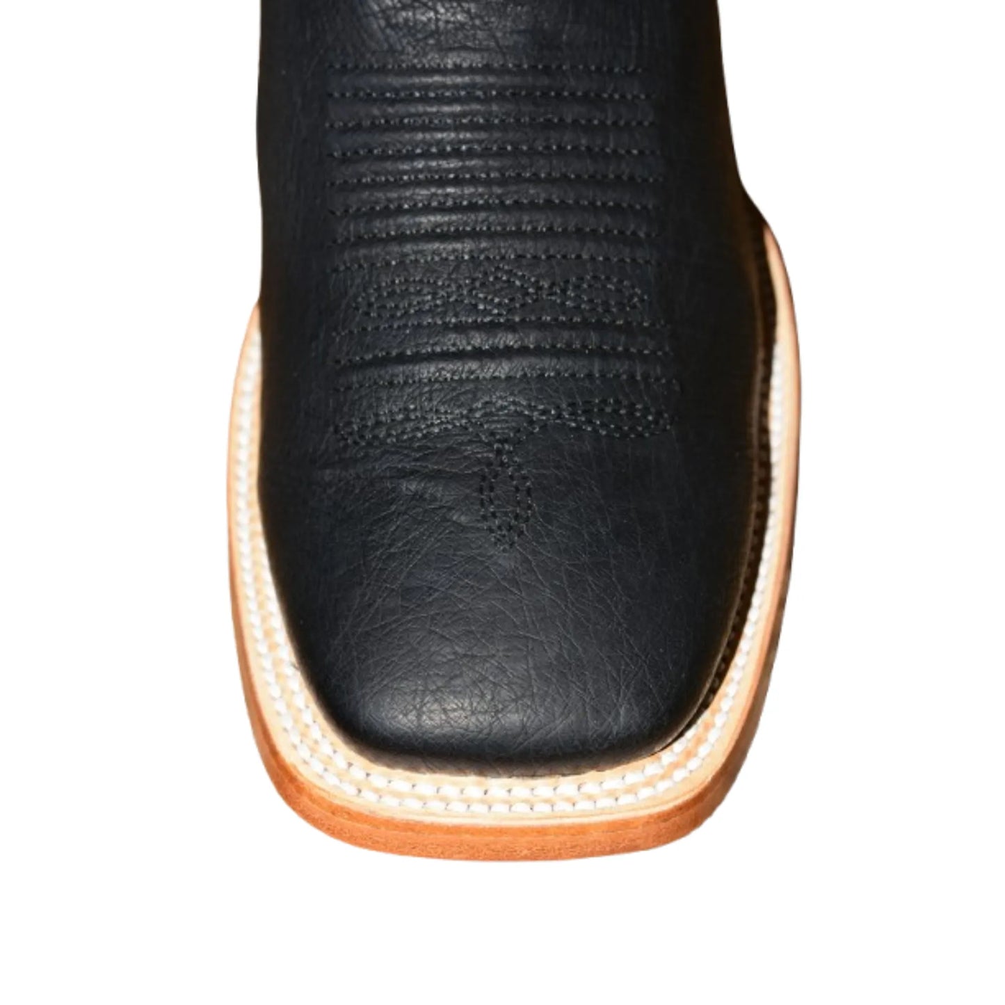 Stylish Black Ostrich Boots—Men’s Wide Square Toe, Slip-On Comfort - Men Los Altos Boots H827G9705 - El Rodeo Western Boutique