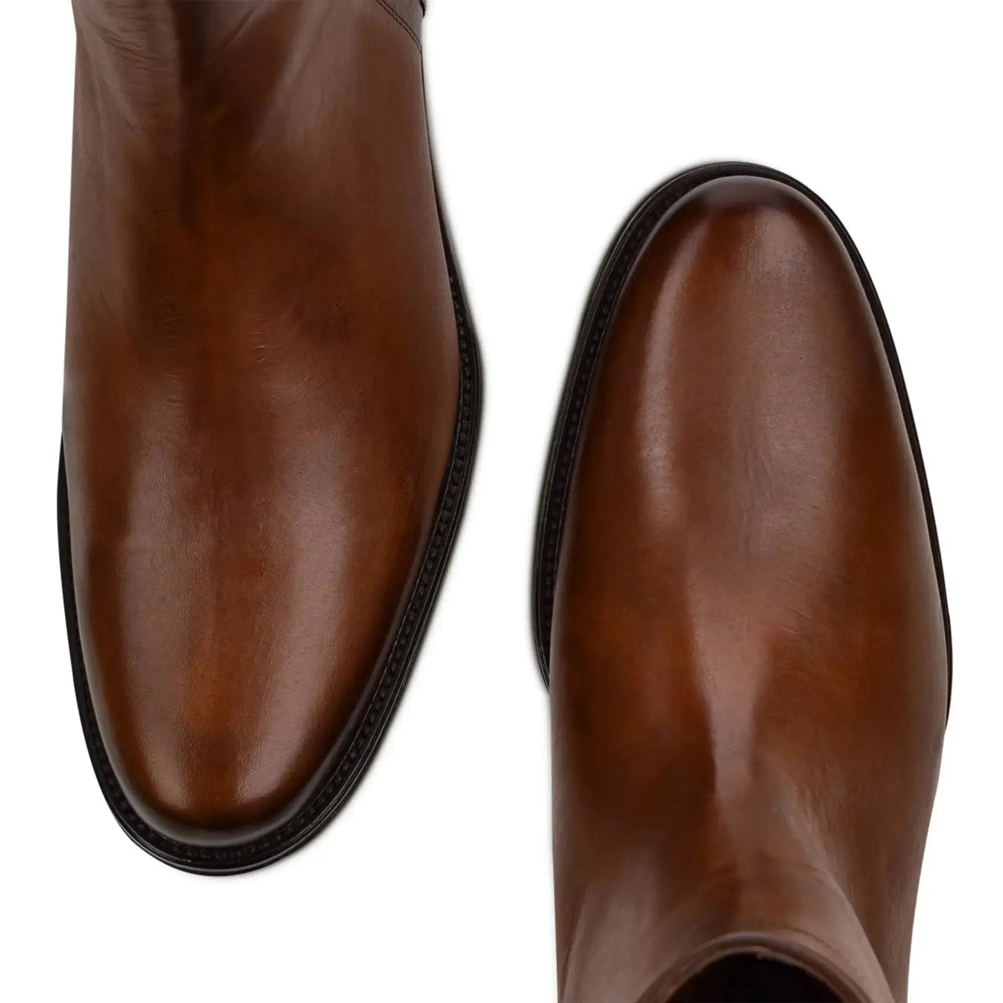 Handcrafted Chelsea Leather Ankle Boot – Rich Brown Calfskin for Men- Men Franco Cuadra Boot FC135 - El Rodeo Western Boutique