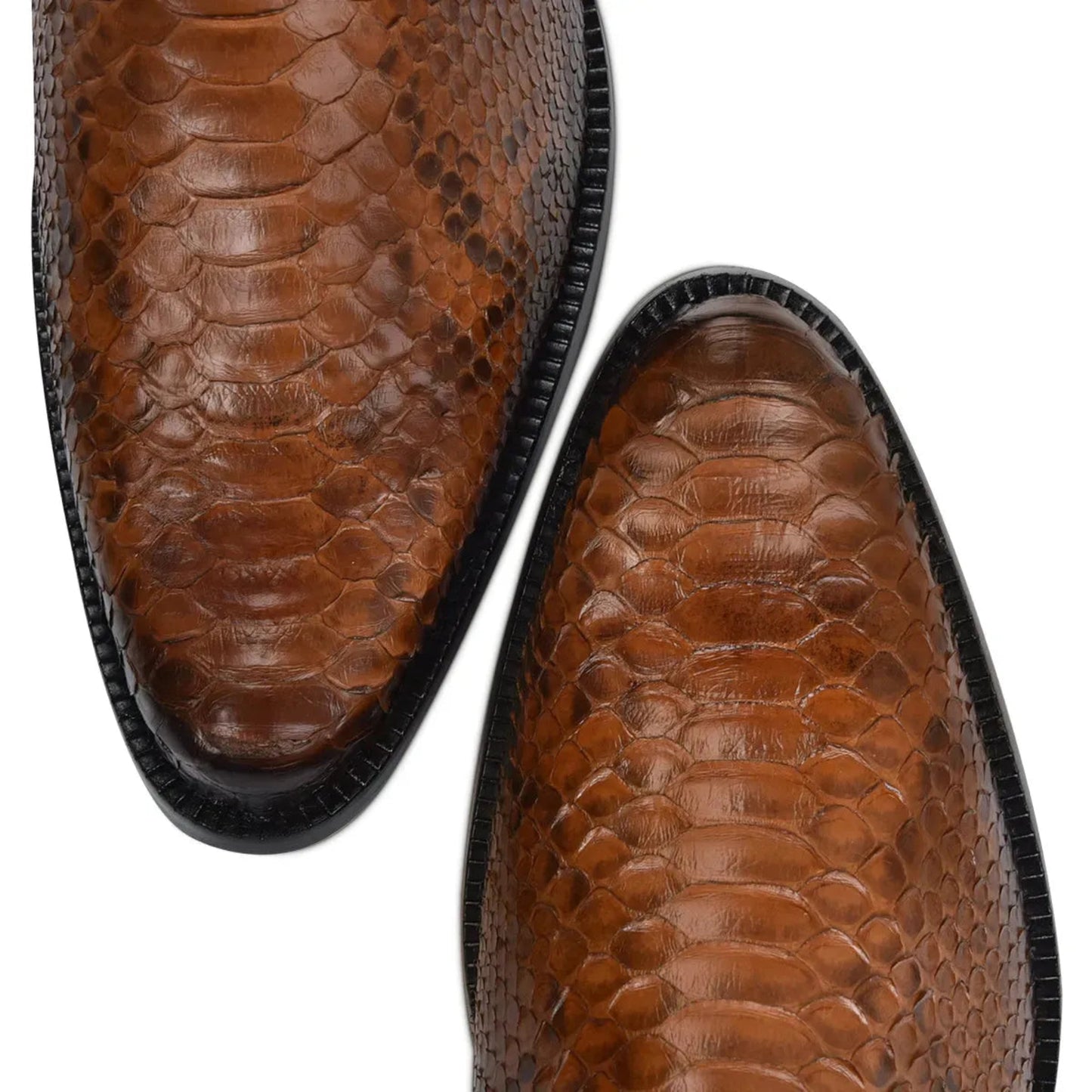 Men’s Python Leather Mid-Calf Boots: Luxury Meets Everyday Comfort - Men Franco Cuadra Boot FC819 - El Rodeo Western Boutique