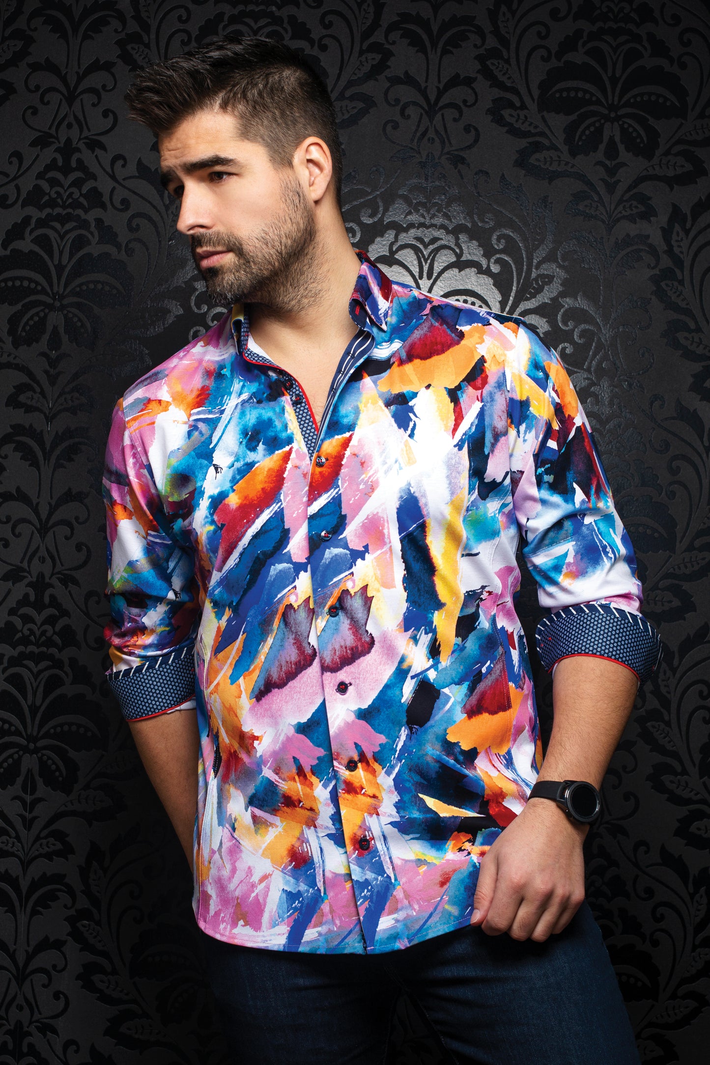 Men Au Noir Shirt Knit Brisbane