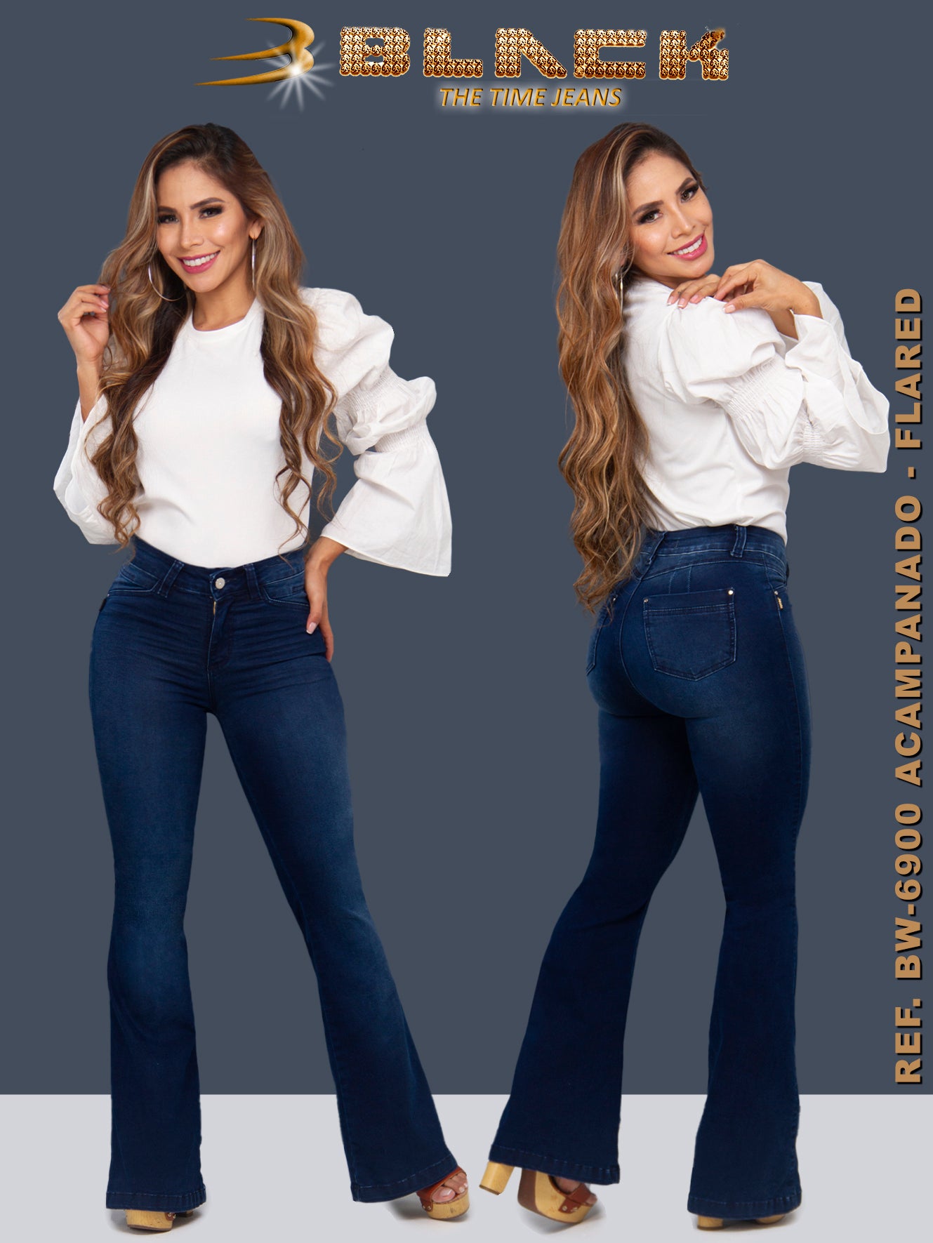 Women Black Jean BW-6900