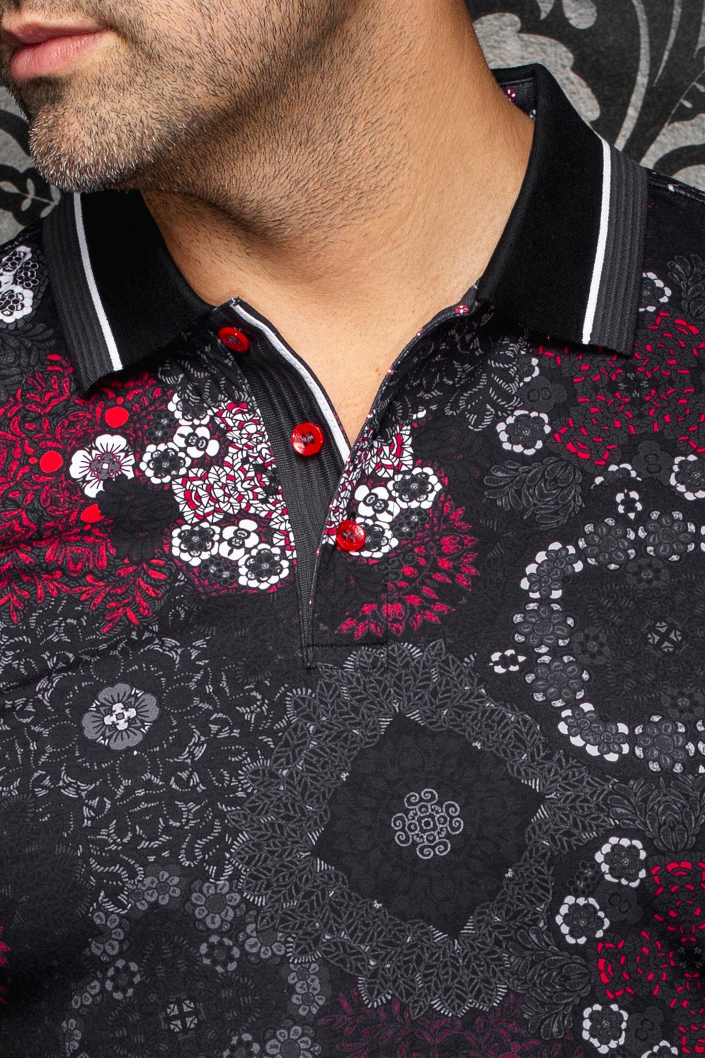 Men Au Noir Polo Casablanca Black