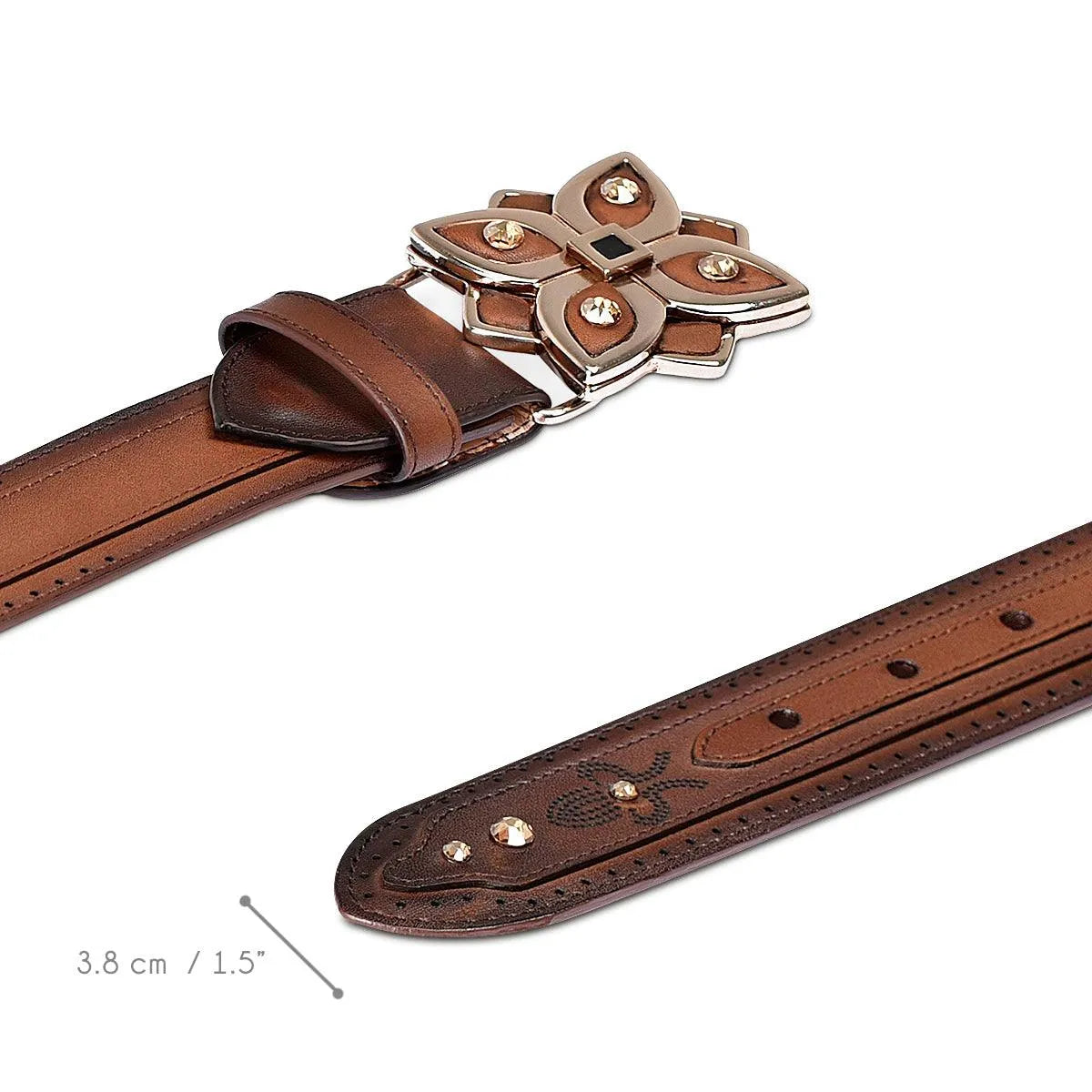 Cowhide Belt for Women - Cuadra Belt BC270 - El Rodeo Western Boutique