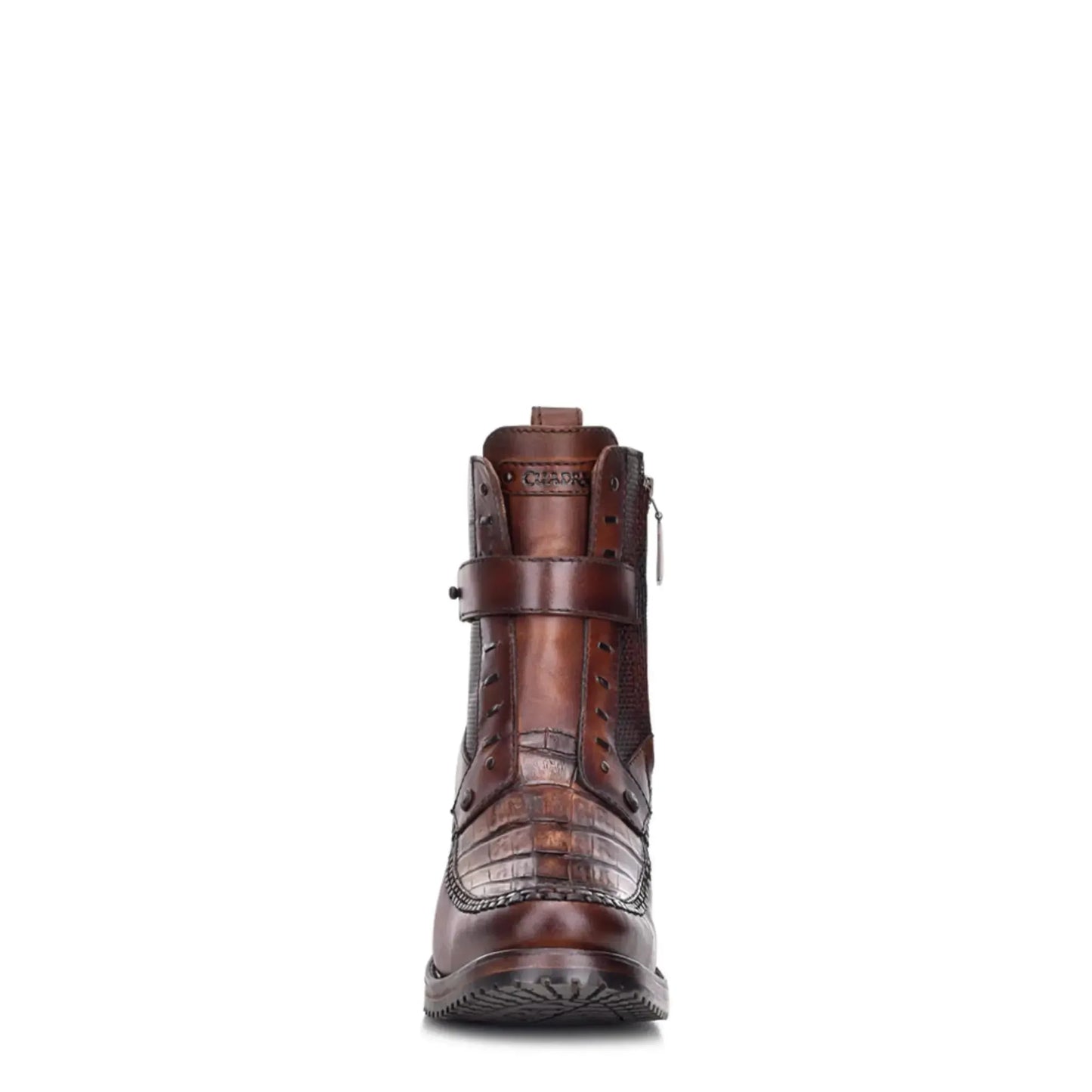 Brown Exotic Skin Boot – Round Toe Men’s Footwear with Zipper - Men Cuadra Boot CU389 - El Rodeo Western Boutique