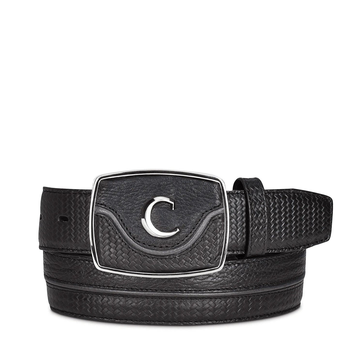 Men's Tooled Leather Belt - Cuadra Belt BC201 - El Rodeo Western Boutique