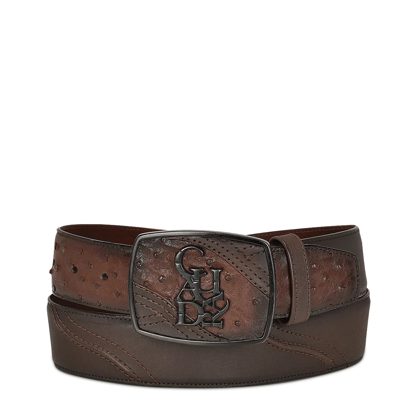 Ostrich Belt for Men - Cuadra Belt BC280 - El Rodeo Western Boutique