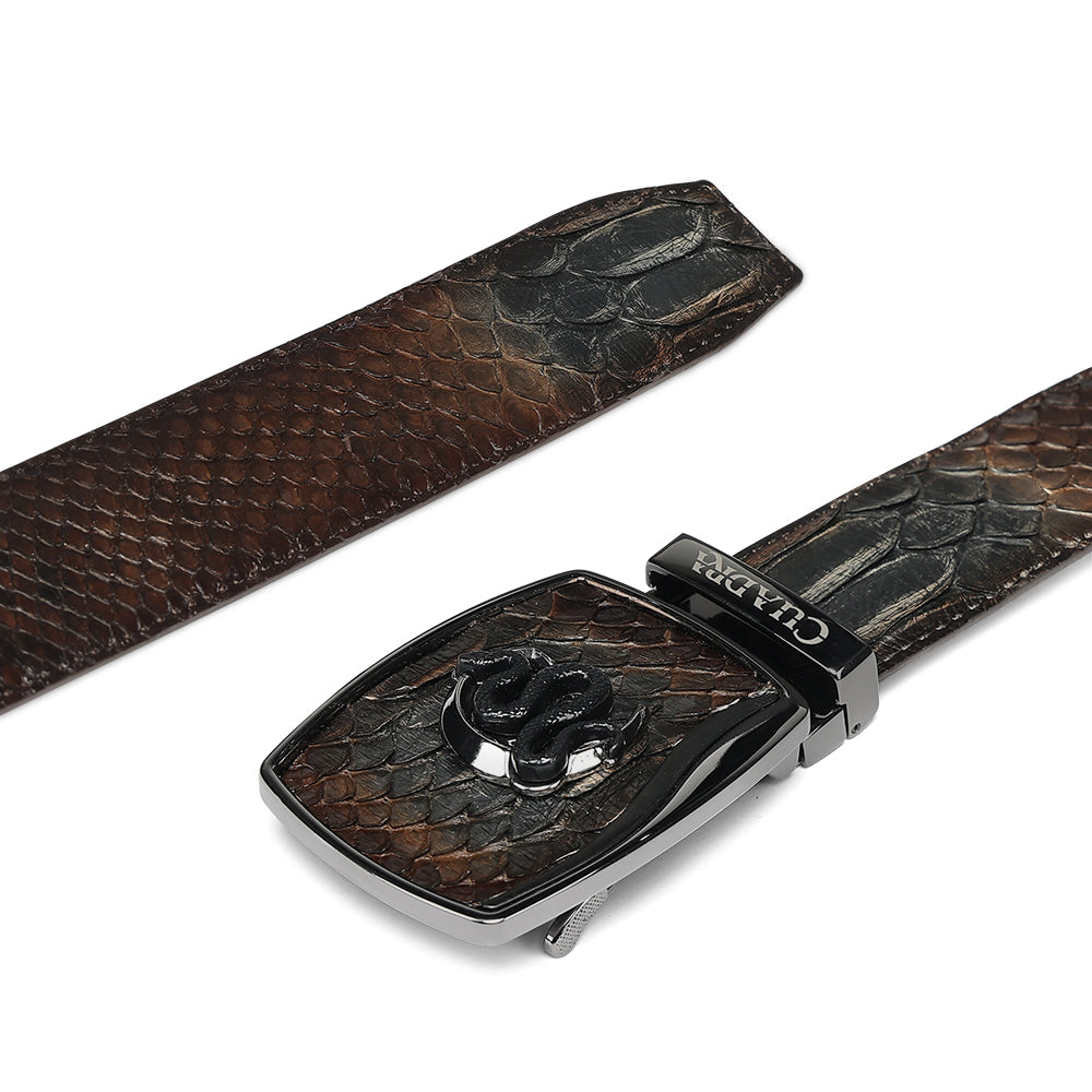 Men Cuadra Python Woven Belt BC498