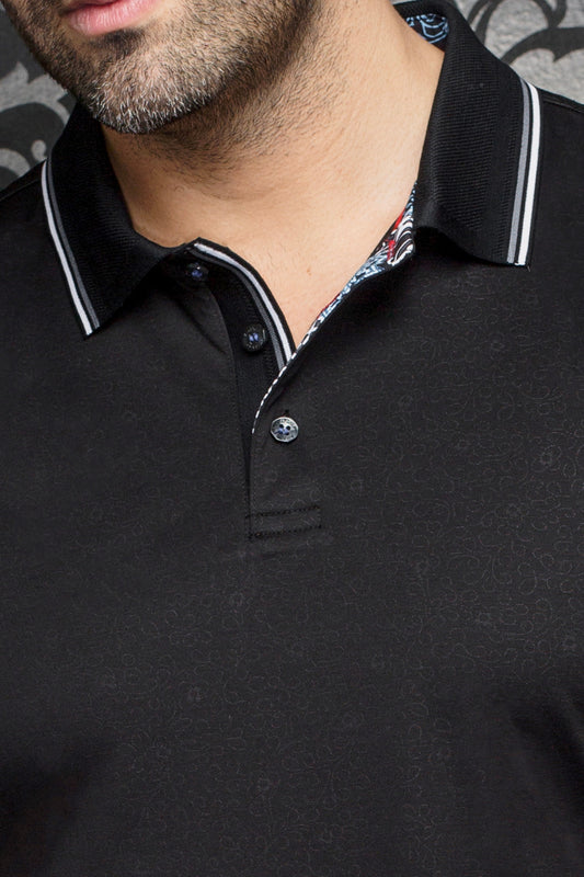 Men Au Noir Polo Dellario Black