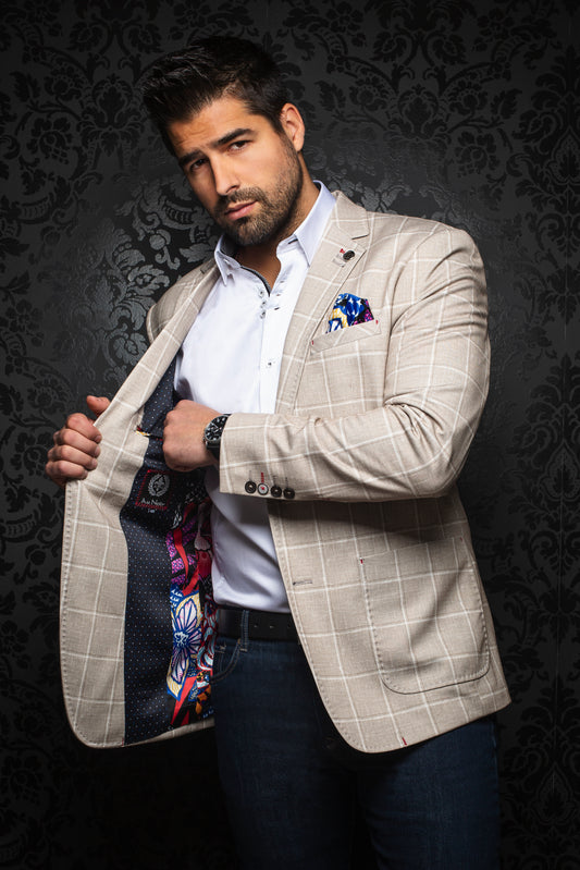 Men Au Noir Blazer Dustin Beige