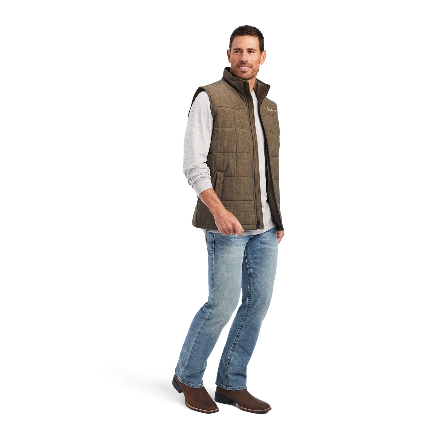 Men Ariat Vest Crius Crocodile 10041520