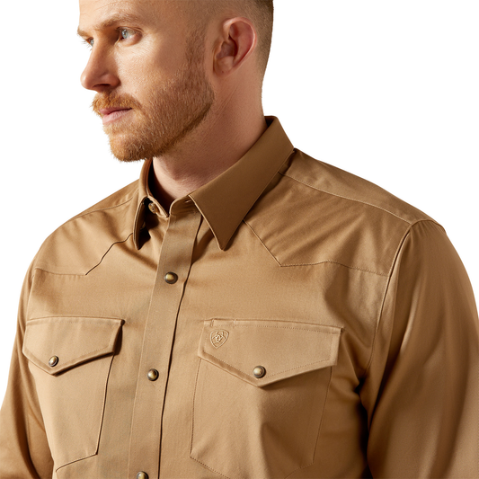 Men Ariat Shirt Twill Fitted 10065873