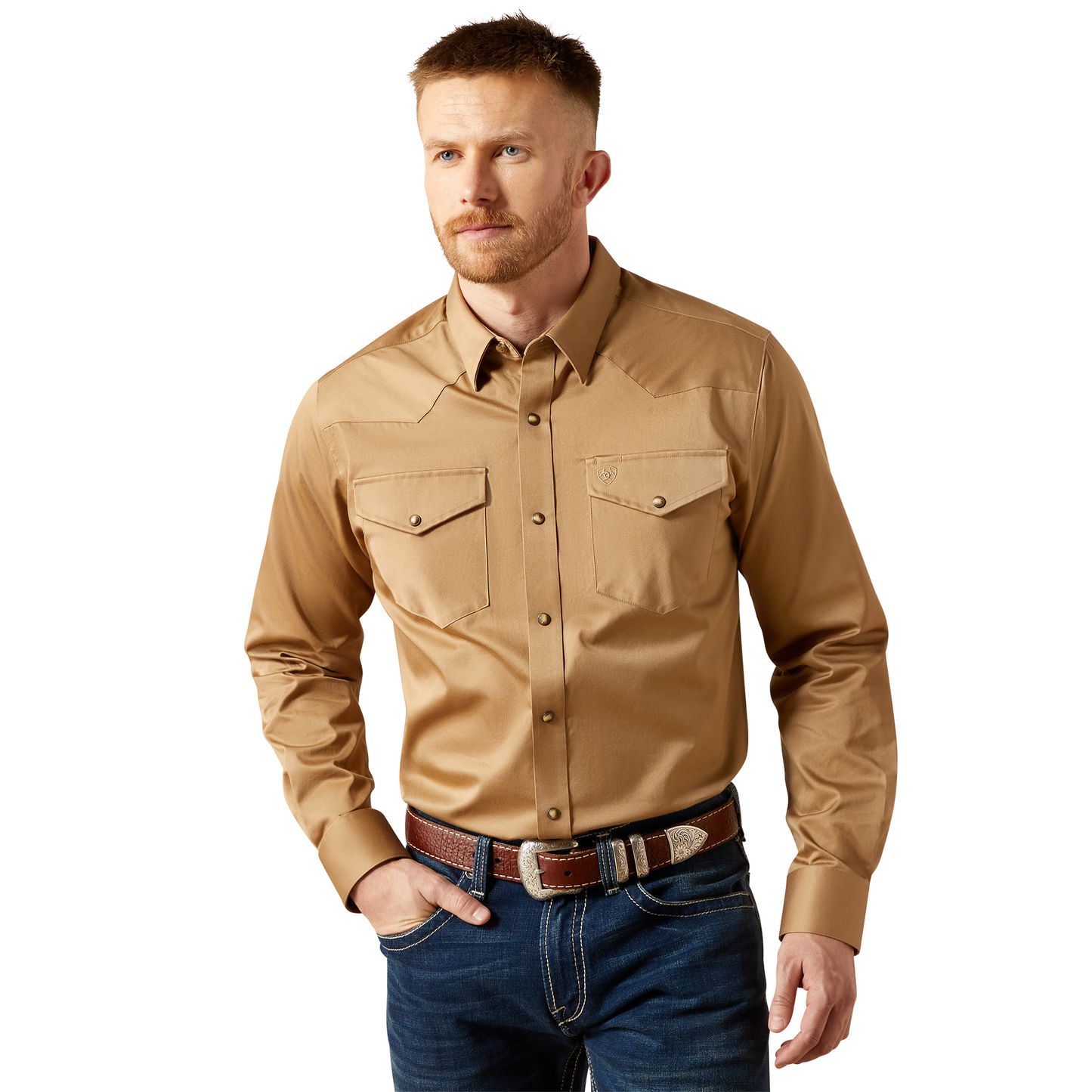 Men Ariat Shirt Twill Fitted 10065873