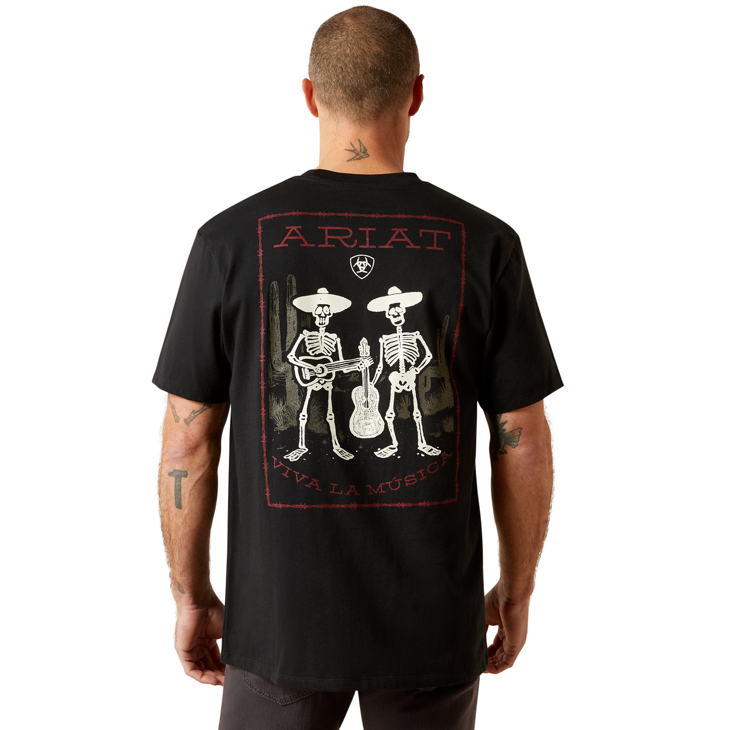 Men Ariat T-Shirt Grateful Muertos 10065895