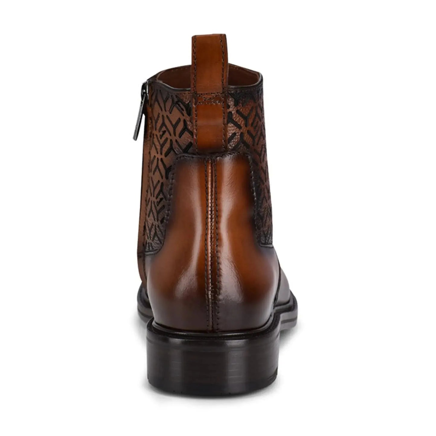 Handcrafted Leather Ankle Boot – Chelsea Style with Round Toe and Laser Edge - Men Franco Cuadra Boot FC630 - El Rodeo Western Boutique