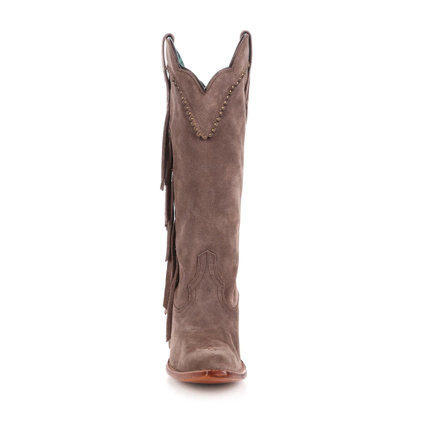 Brown Suede Boots for Women – Western Snip Toe Fashion - Women Corral Boots B5028 - El Rodeo Western Boutique